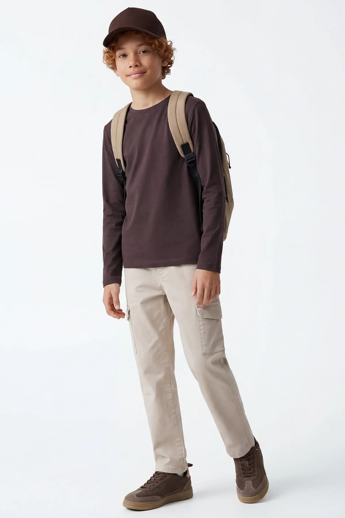 Boys' Basic Long-Sleeve T-shirt