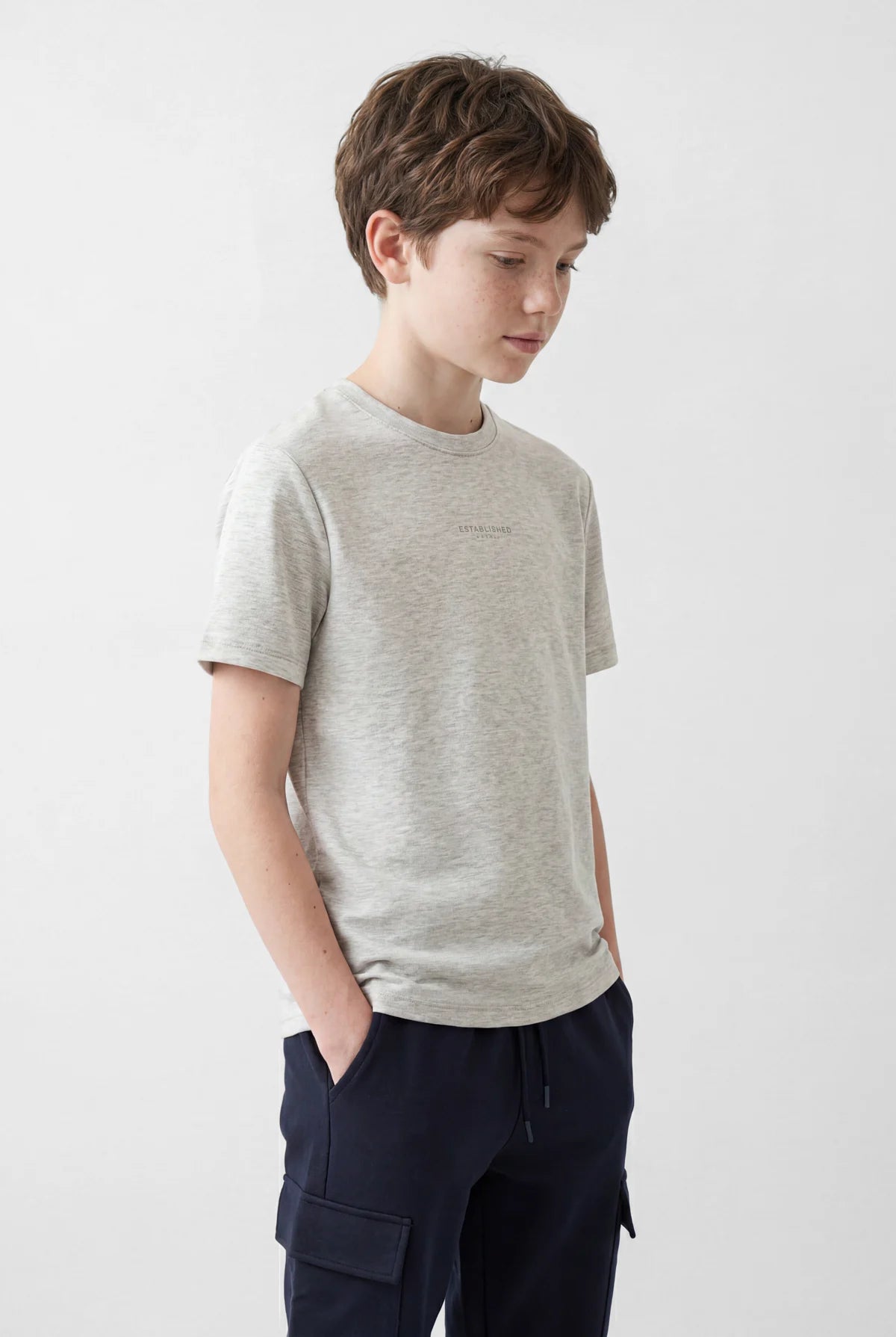 Boys' Regular Minimal Print T-Shirt