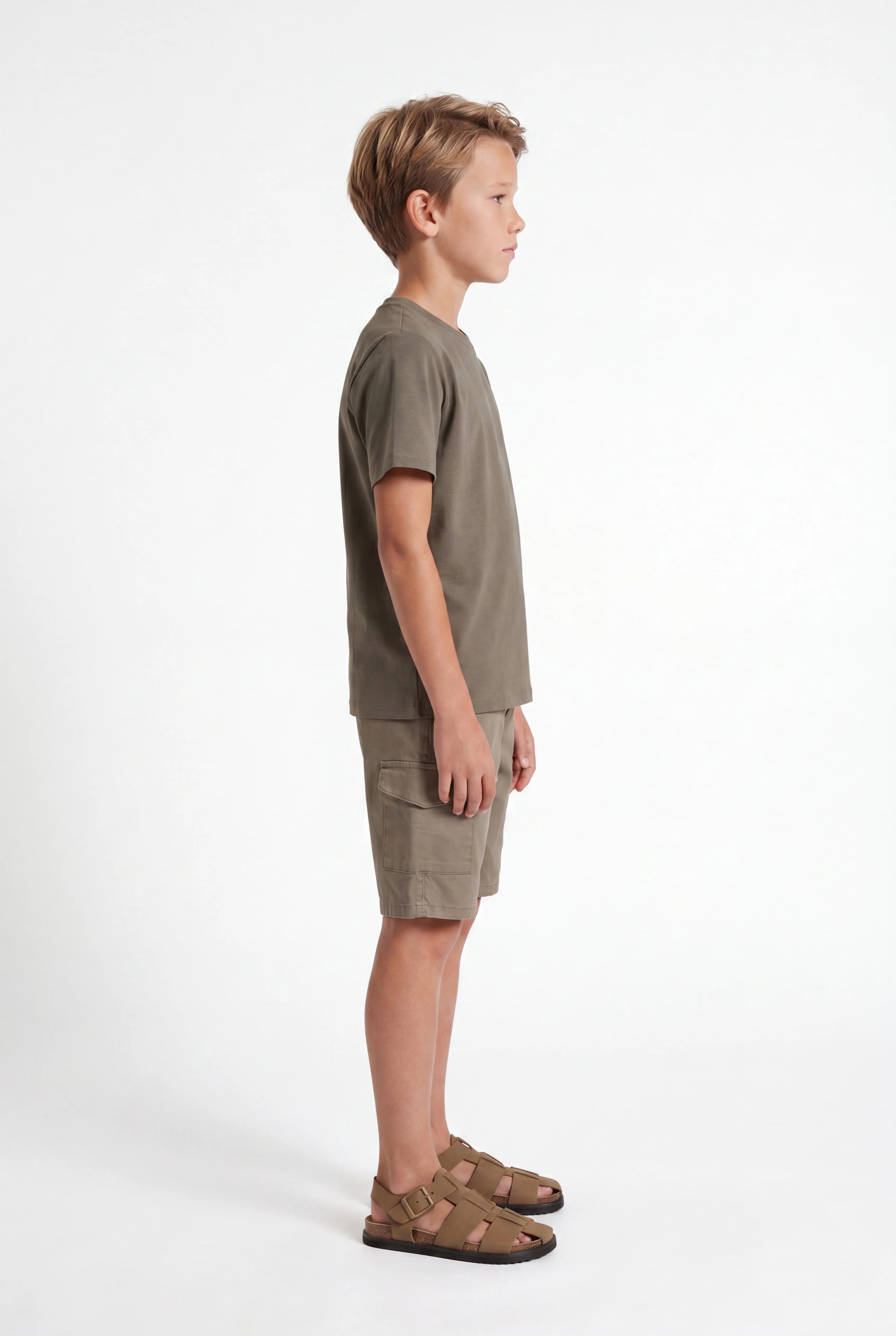 Boys' Crew Neck Basic T-shirt