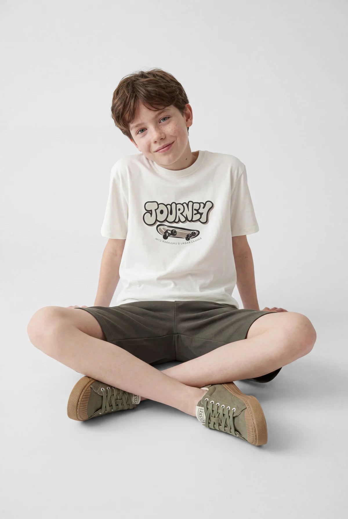 Boys' Oversize Printed T-Shirt