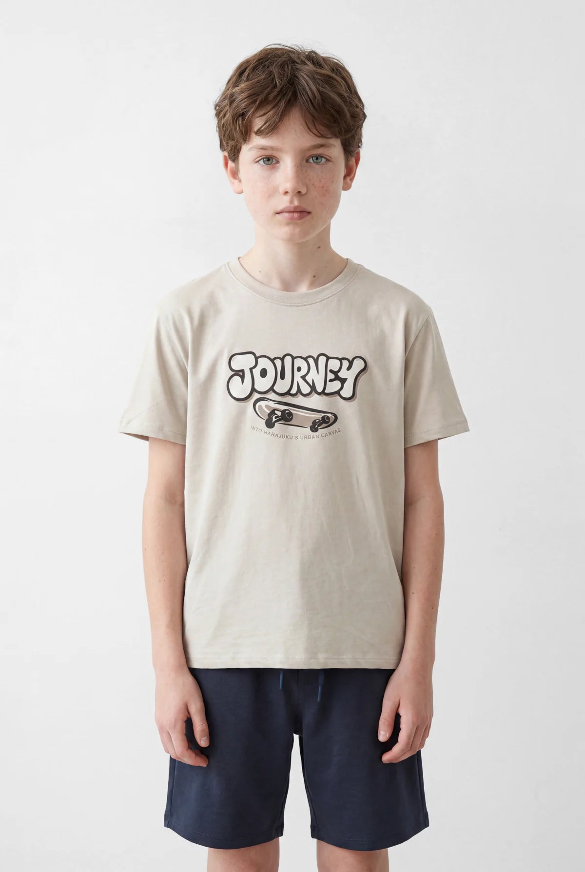 Boys' Oversize Printed T-Shirt