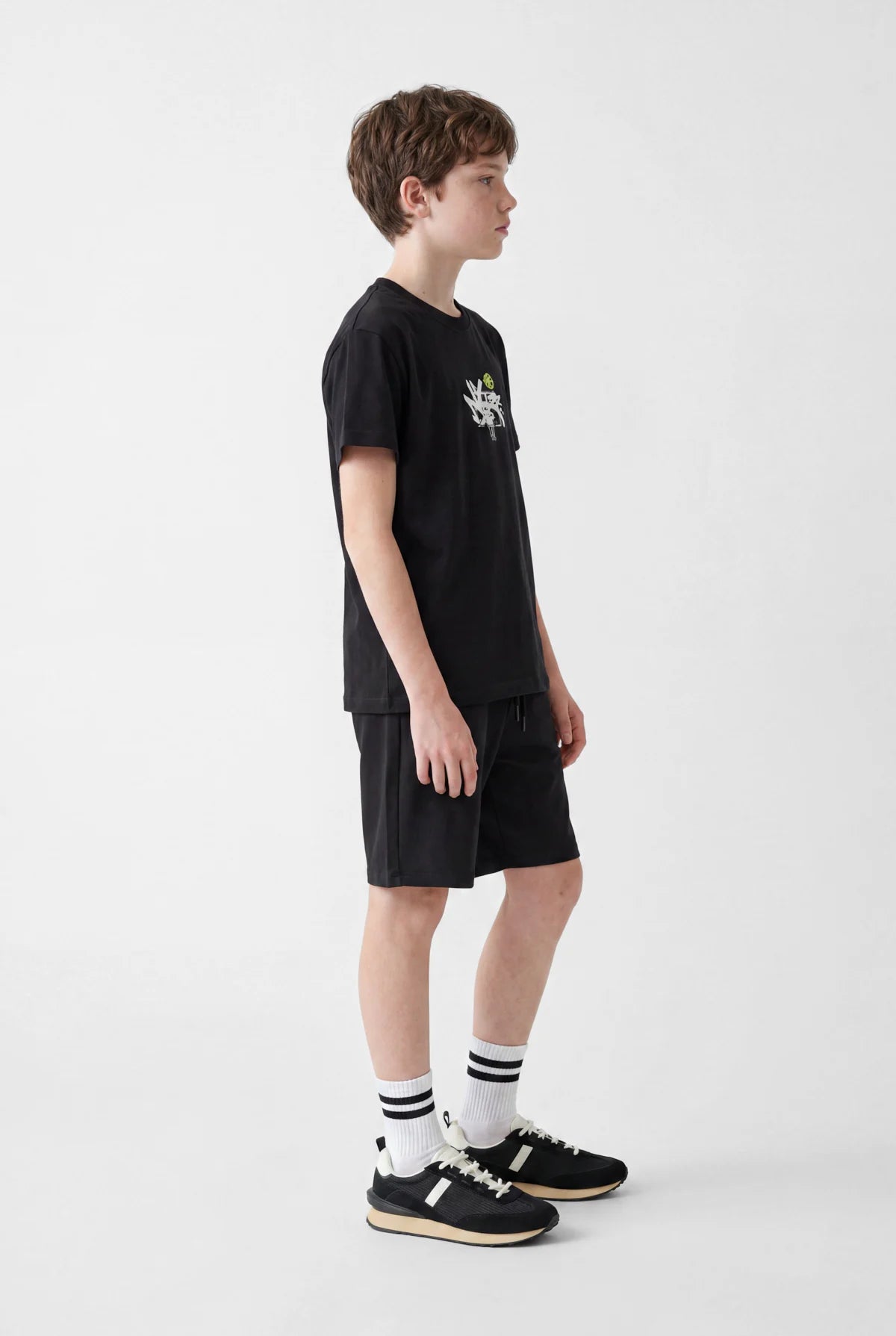 Boys' Crew Neck Printed Oversize T-Shirt