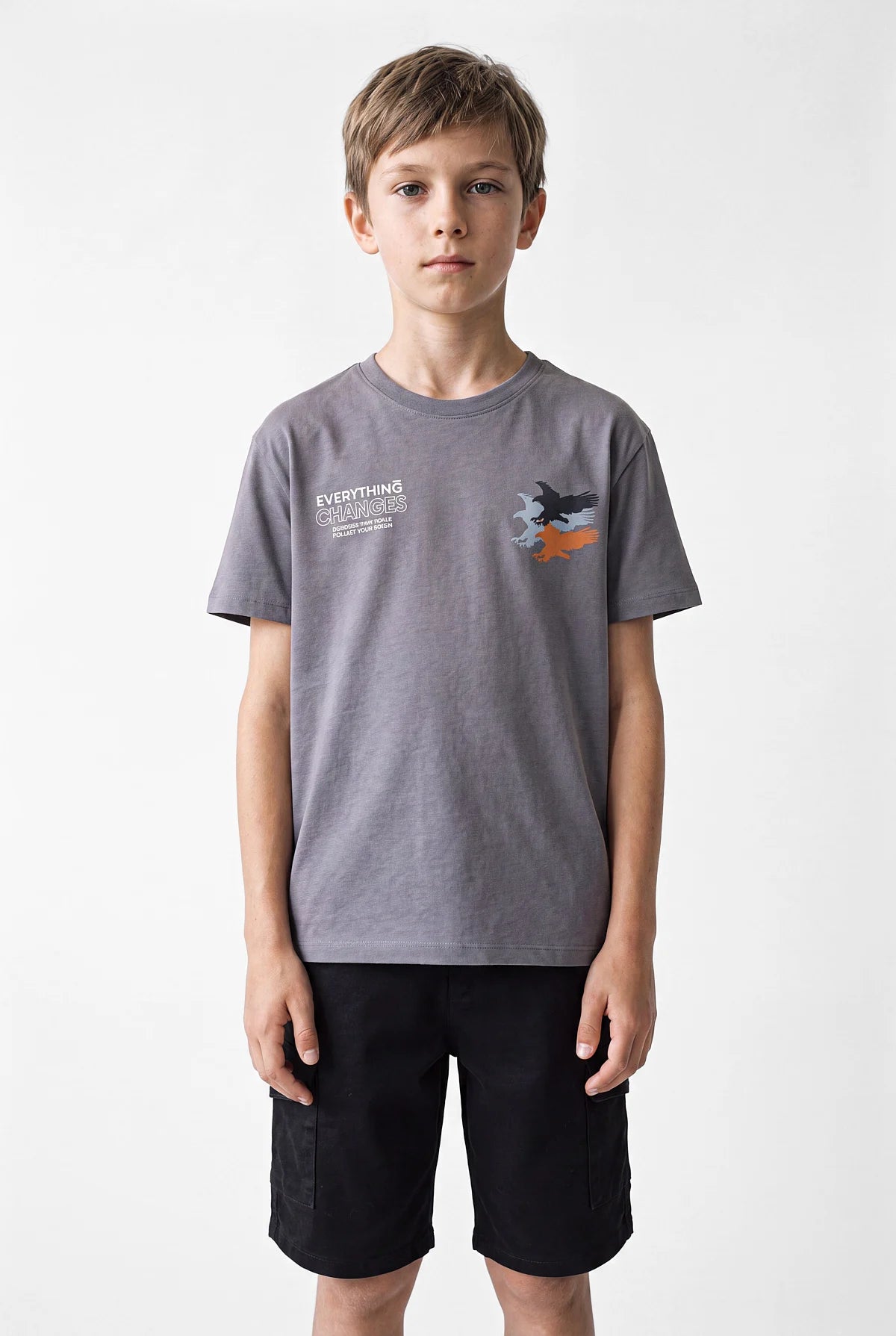 Boys' Crew Neck Oversize T-Shirt