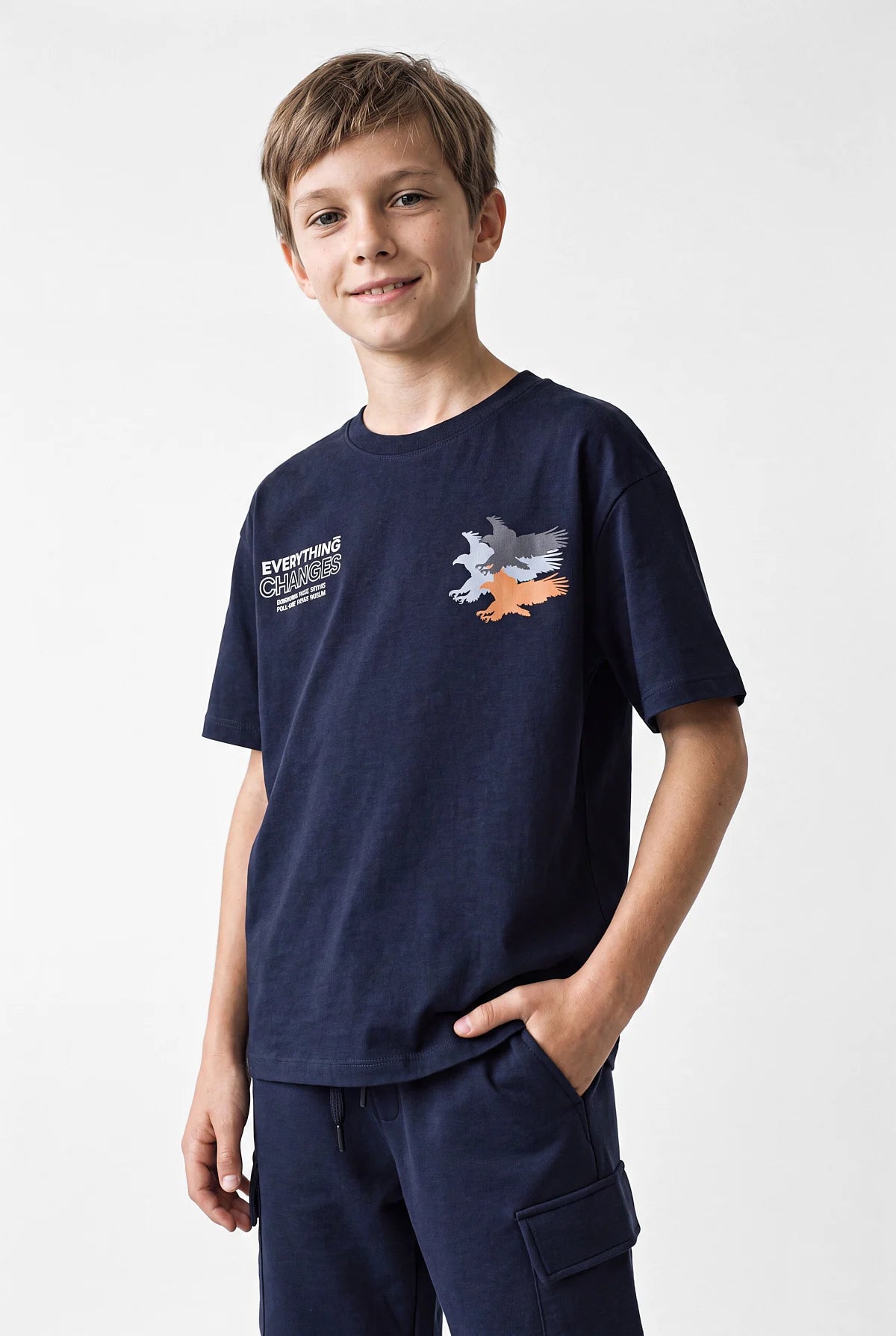 Boys' Crew Neck Oversize T-Shirt