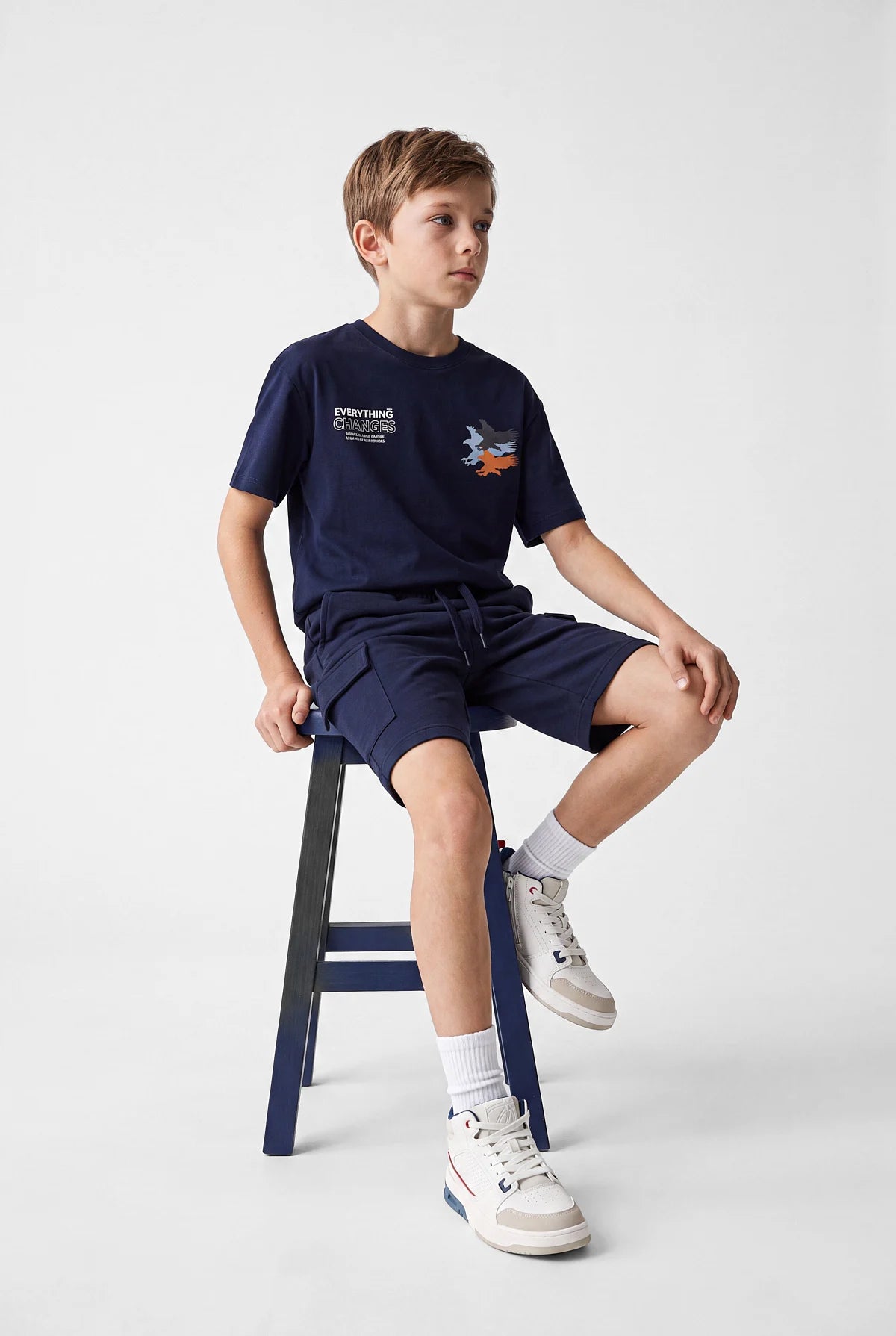 Boys' Crew Neck Oversize T-Shirt