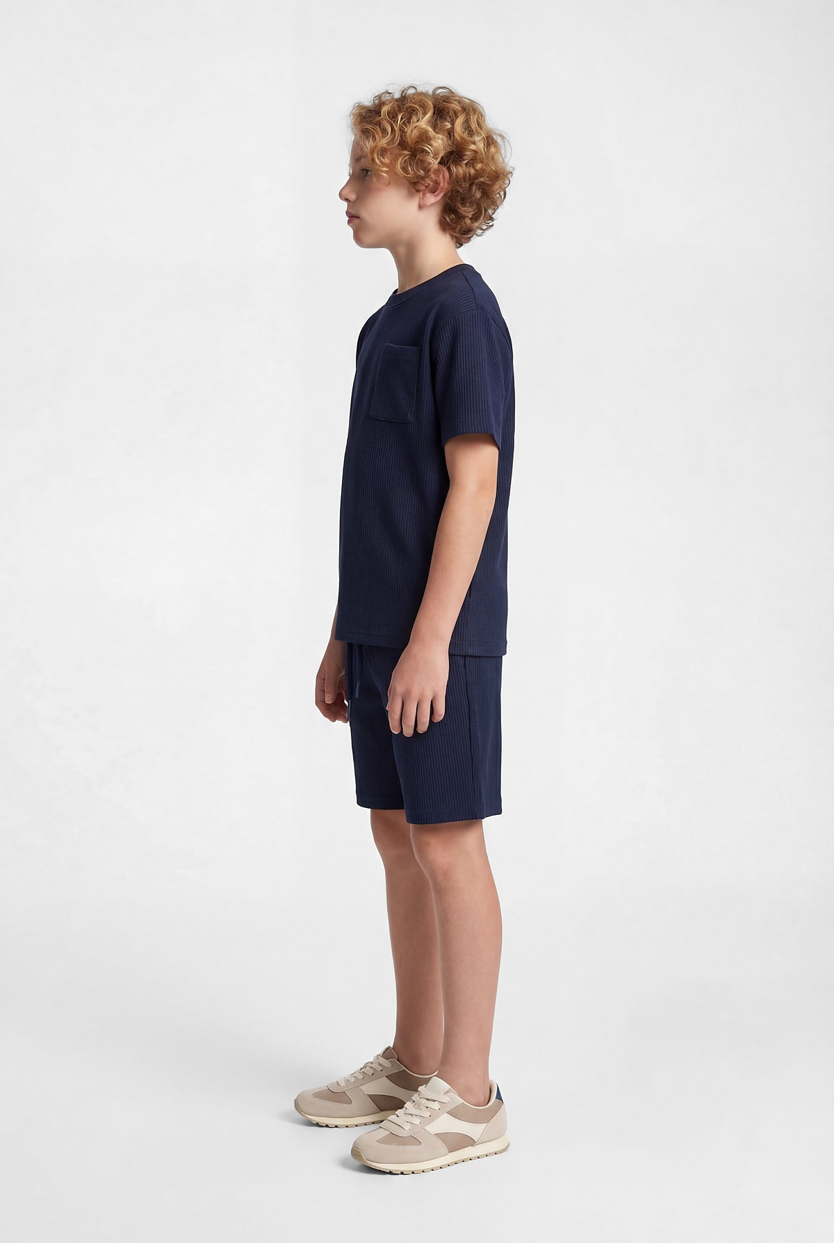 Boys' Textured T-shirt with Pocket Detail