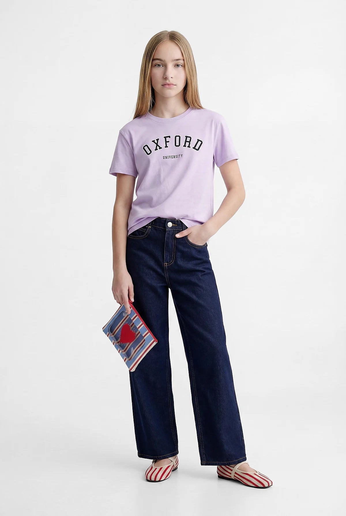 Girls' Printed Basic T-shirt