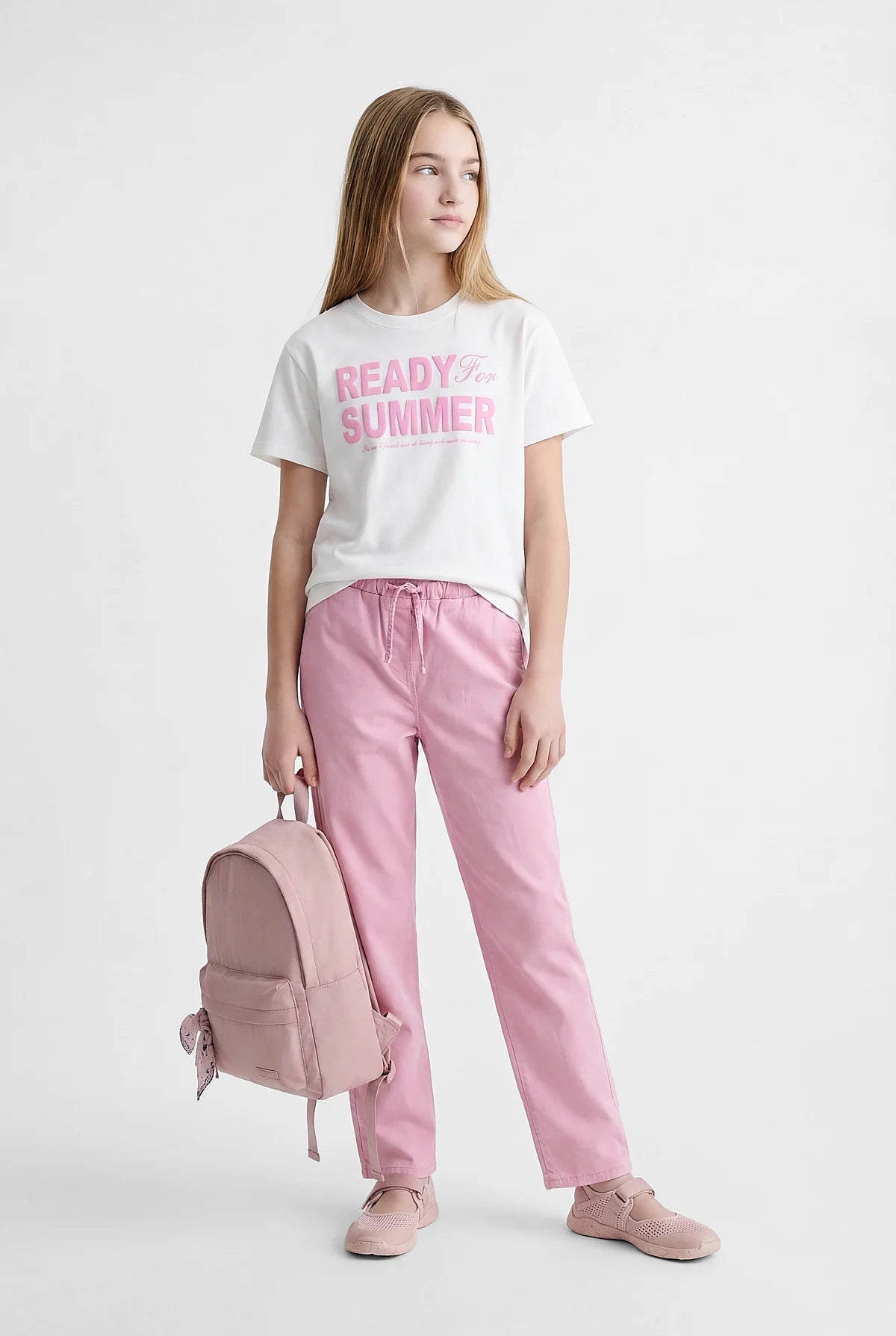 Girls' Crew Neck Printed T-shirt