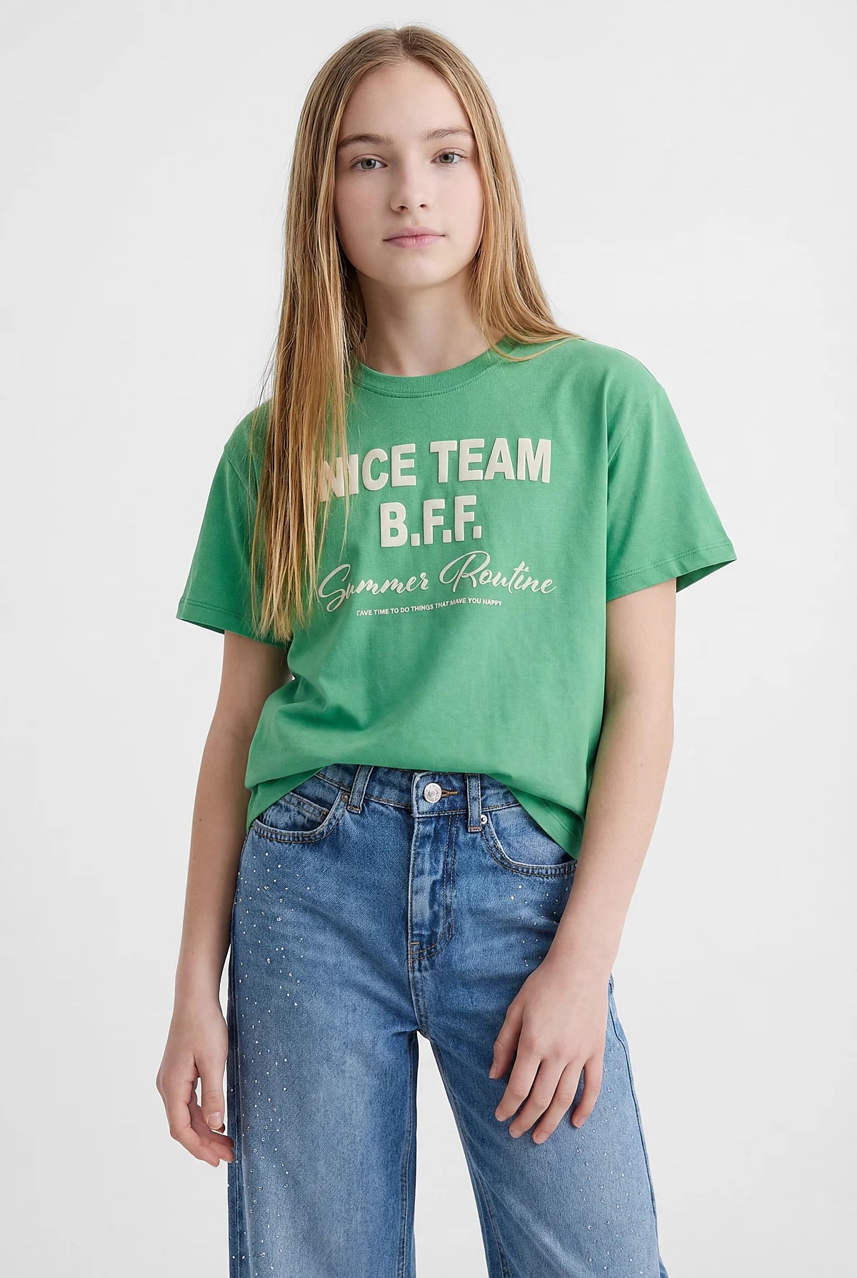 Girl's T-shirt with Text Print