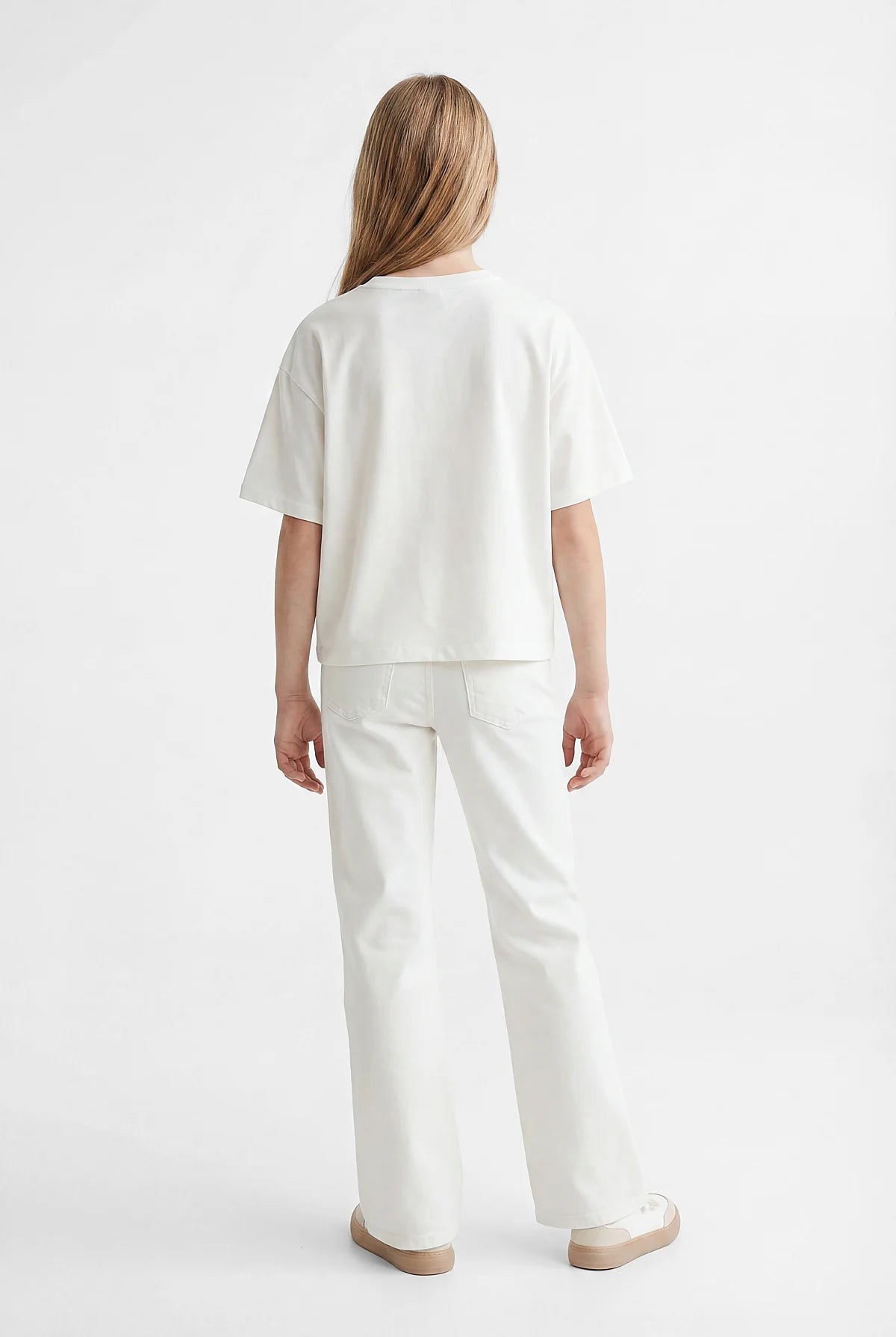 Girls' Detailed Basic T-shirt
