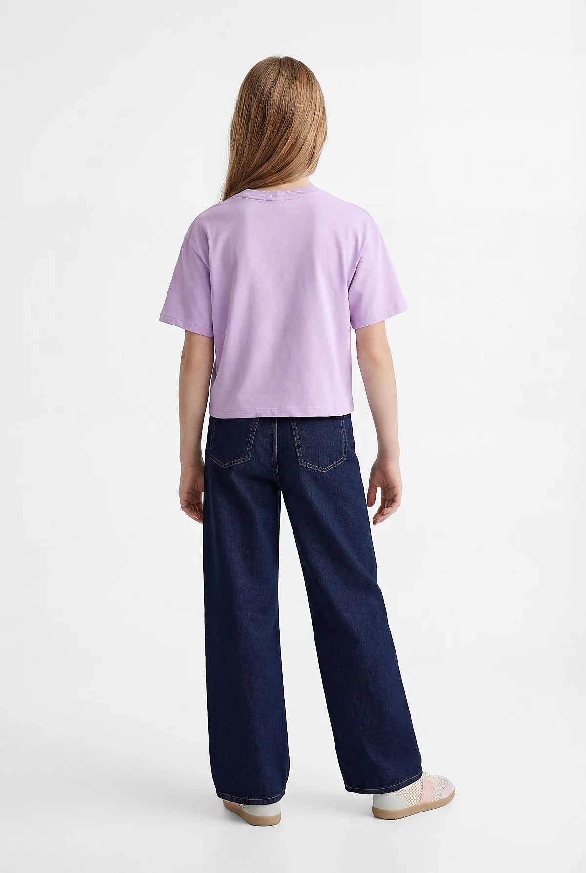 Girls' Detailed Basic T-shirt