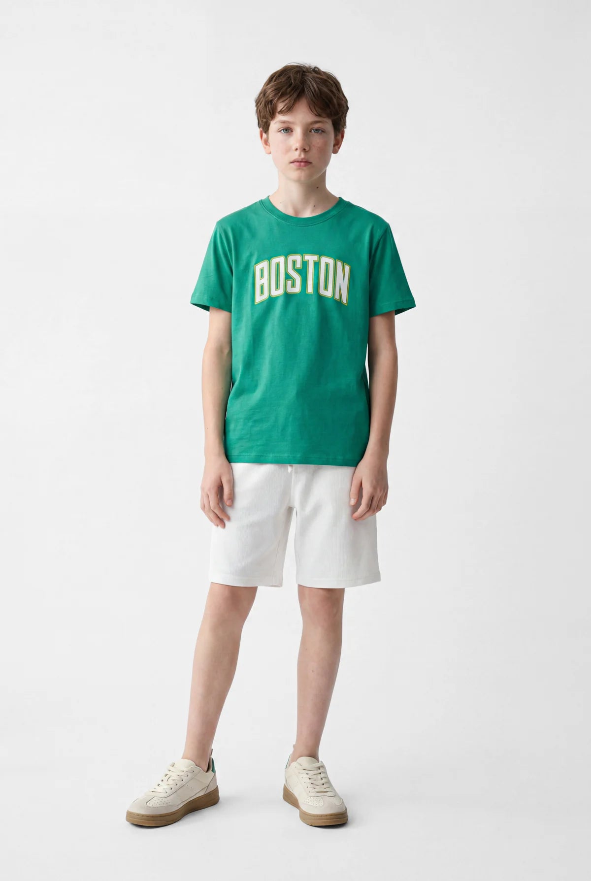 Boys' Crew Neck Basic T-shirt