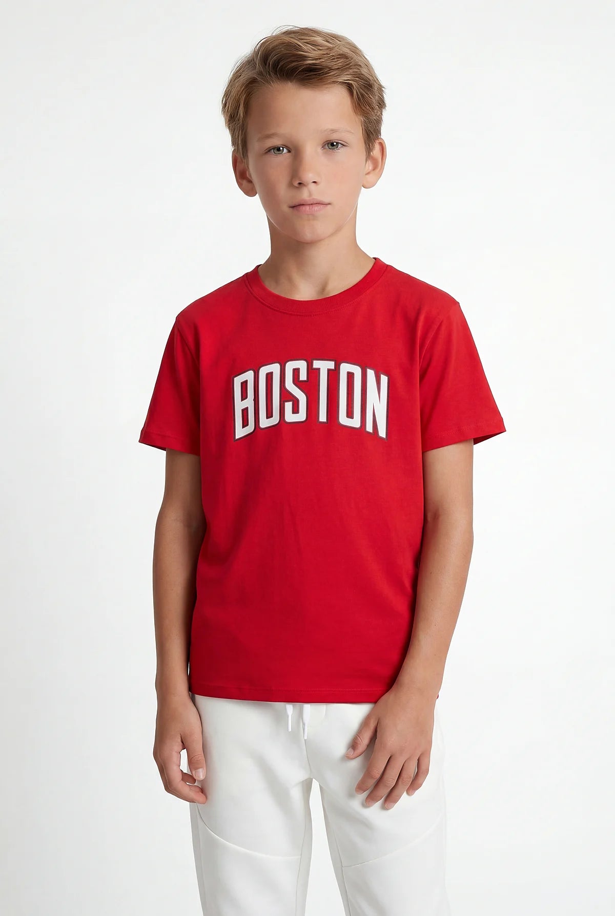 Boys' Crew Neck Basic T-shirt
