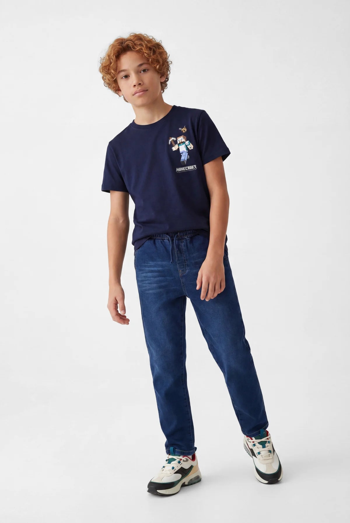 Boys' Cotton T-shirt with Print Detail