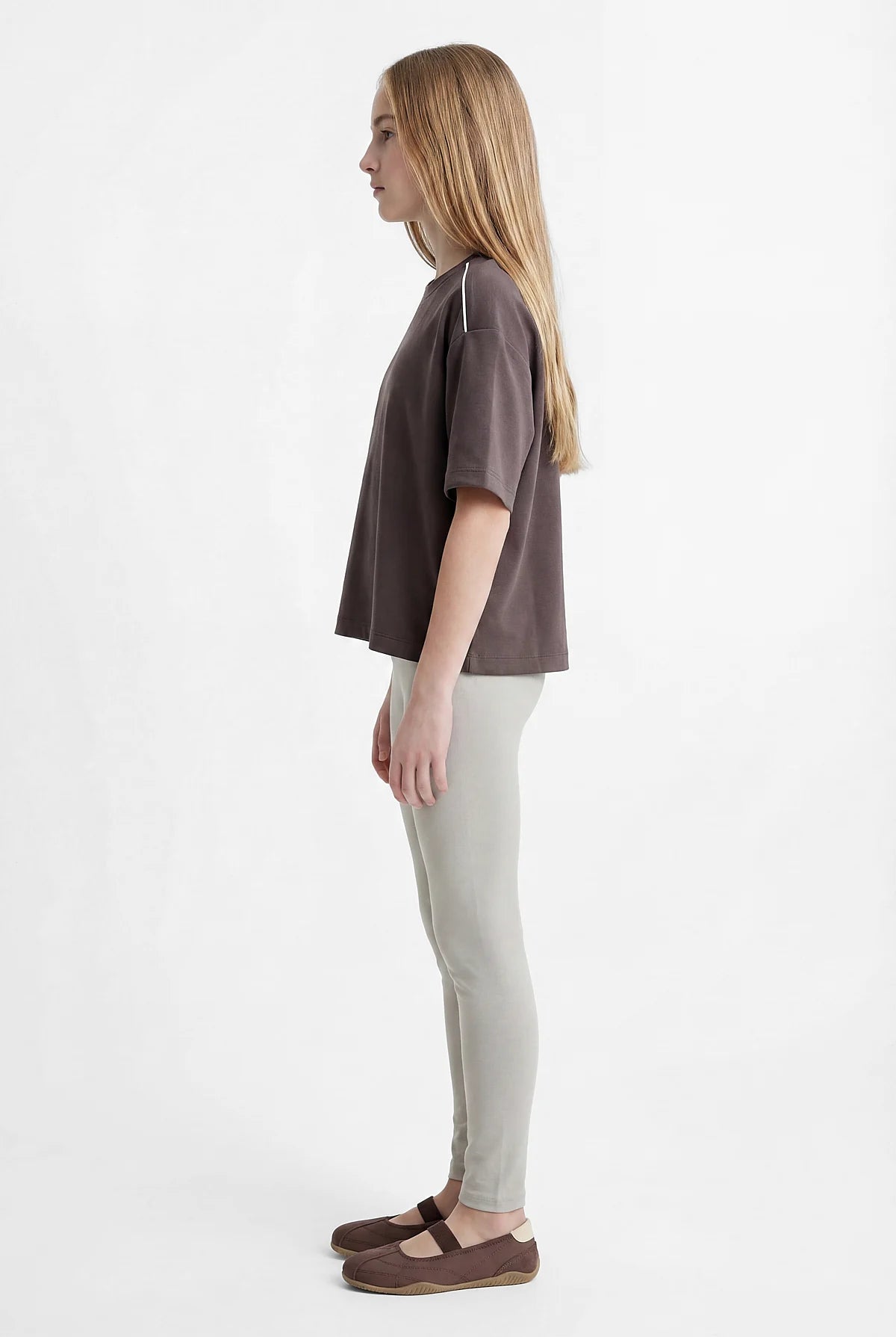 Girls' Striped Detail T-shirt