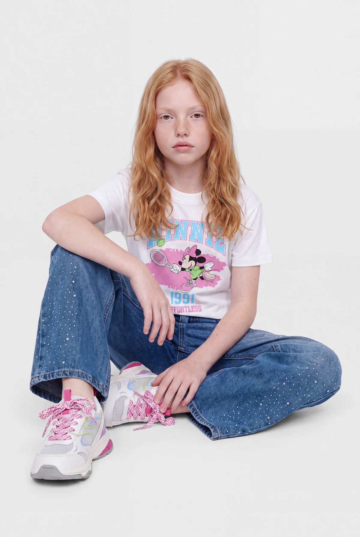Girls' Crew Neck Printed T-Shirt