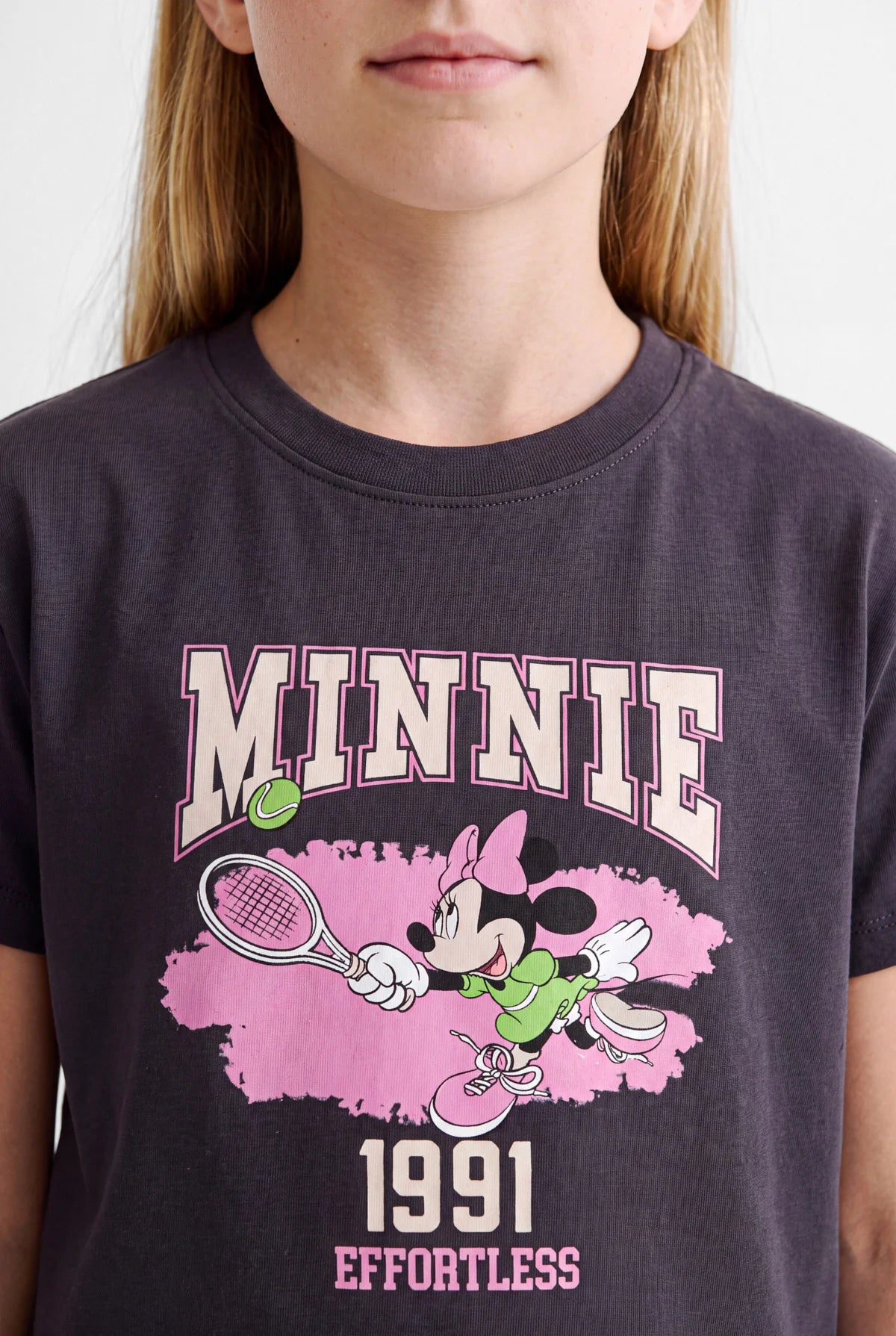 Girls' Crew Neck Printed T-Shirt