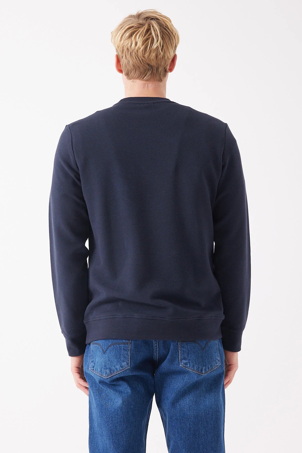 Men's Basic Ribbed Sweatshirt