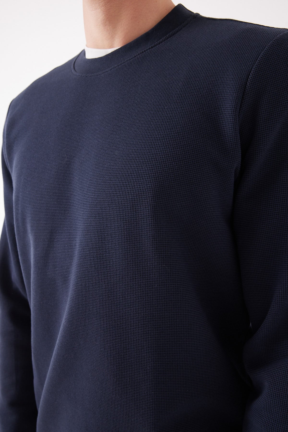 Men's Basic Ribbed Sweatshirt