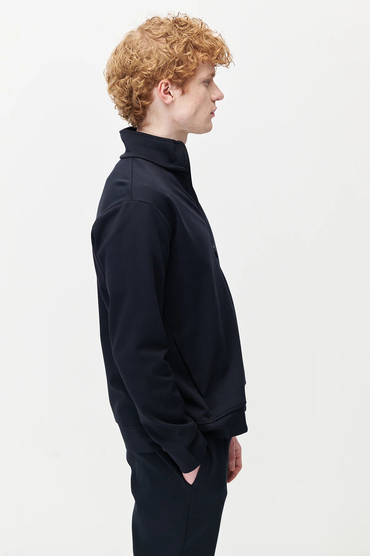 Men's Stand-Up Collar Zip-Up Sweatshirt