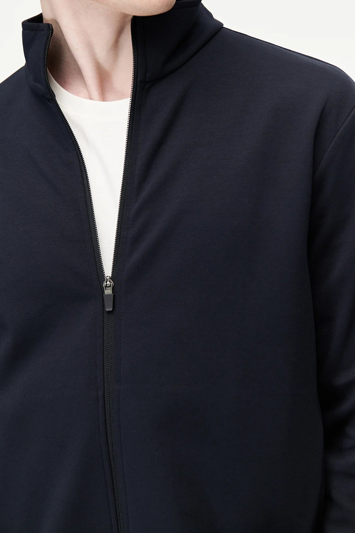 Men's Stand-Up Collar Zip-Up Sweatshirt