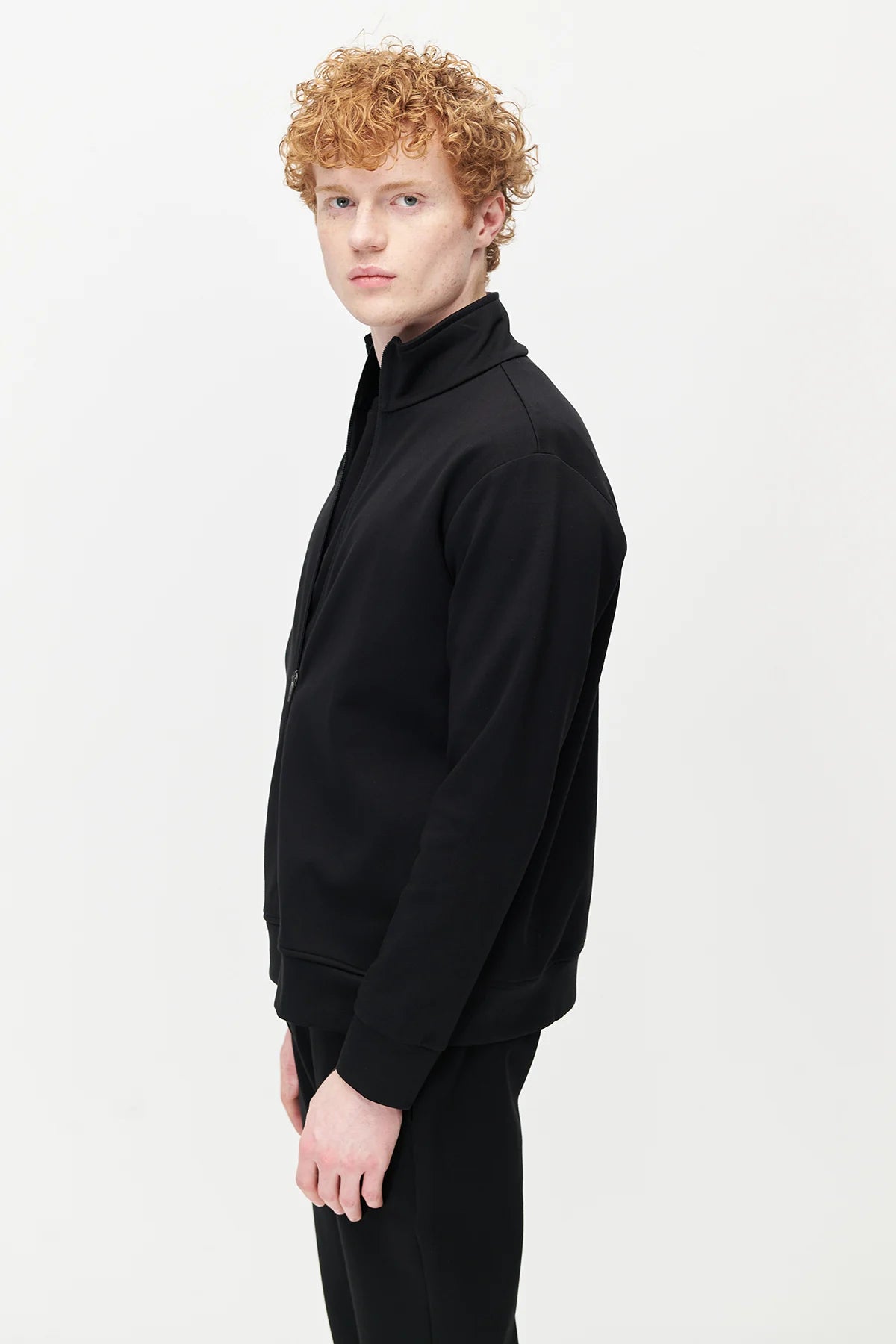 Men's Stand-Up Collar Zip-Up Sweatshirt