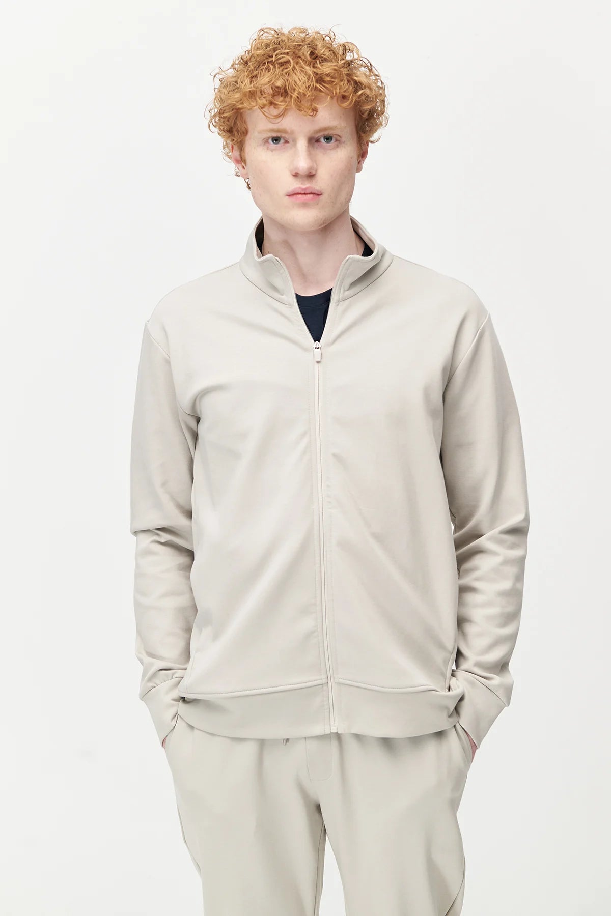 Men's Stand-Up Collar Zip-Up Sweatshirt