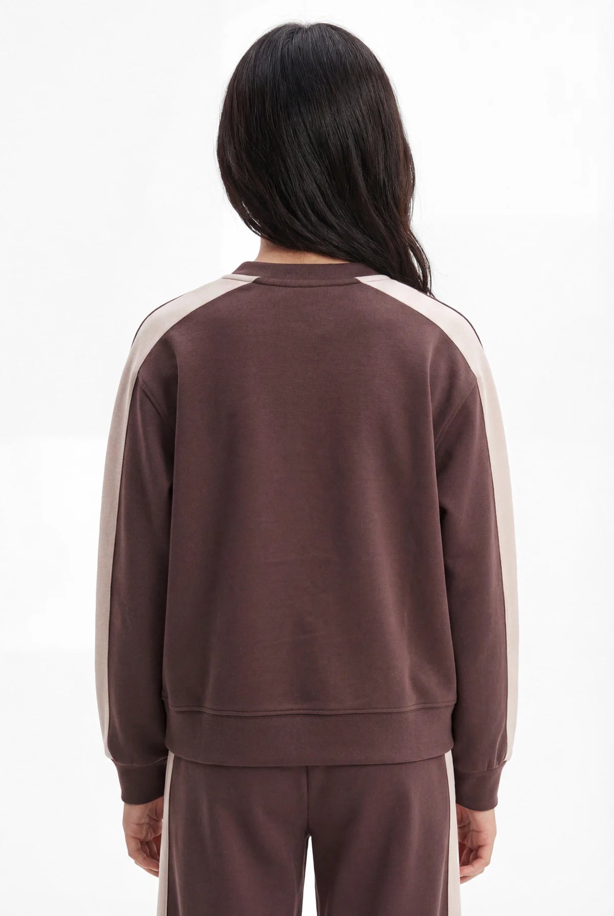 Girls' Striped Detail Sweatshirt