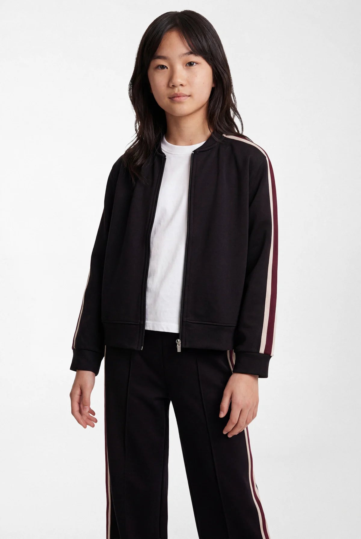 Girls' Striped Detail Sweatshirt