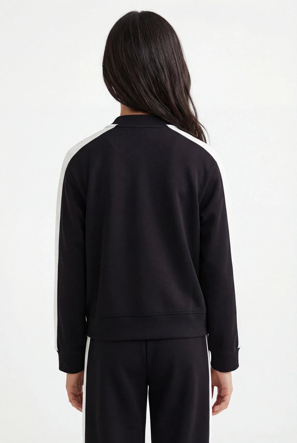 Girls' Striped Detail Sweatshirt