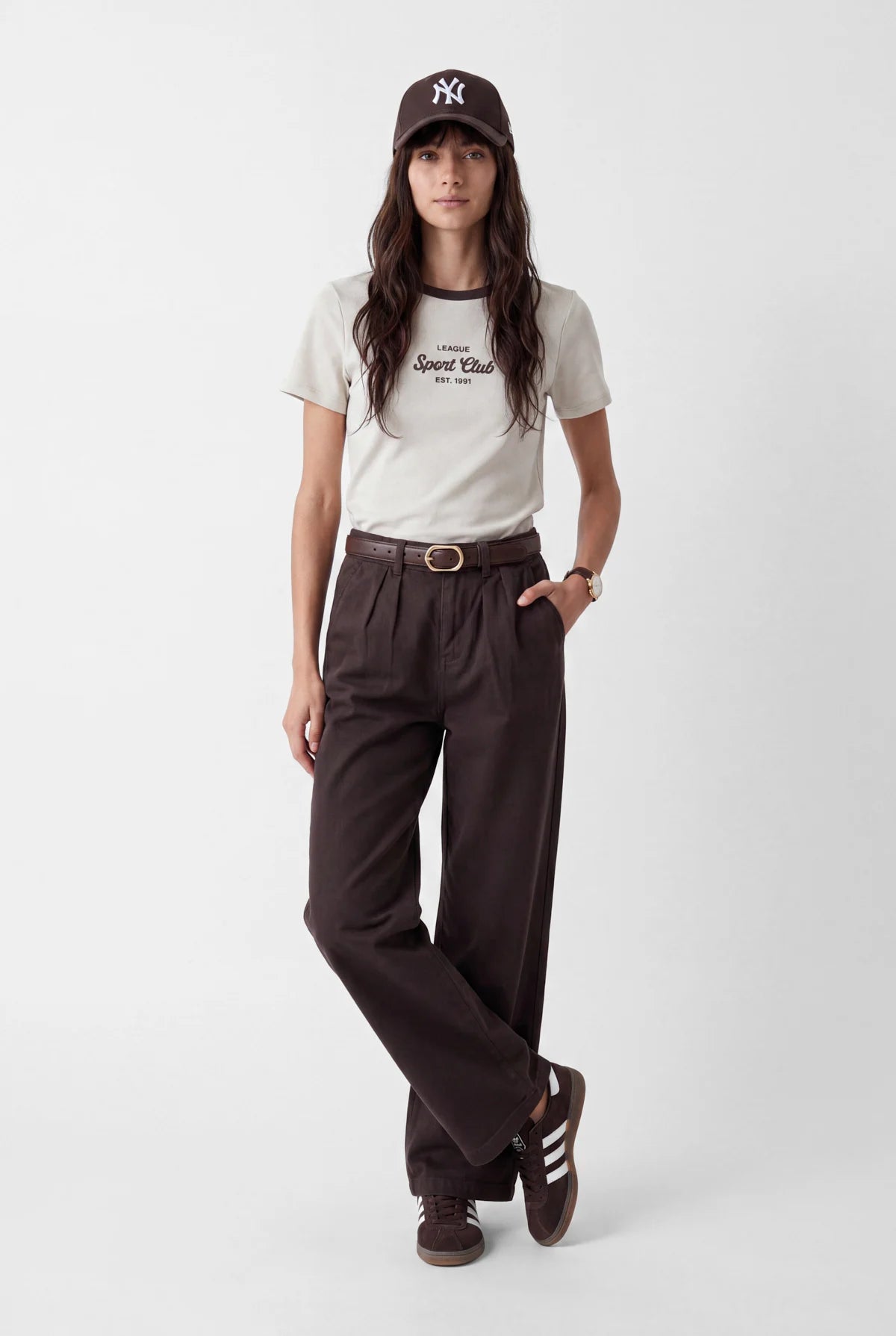 Women's Pleated Wide Leg Trousers
