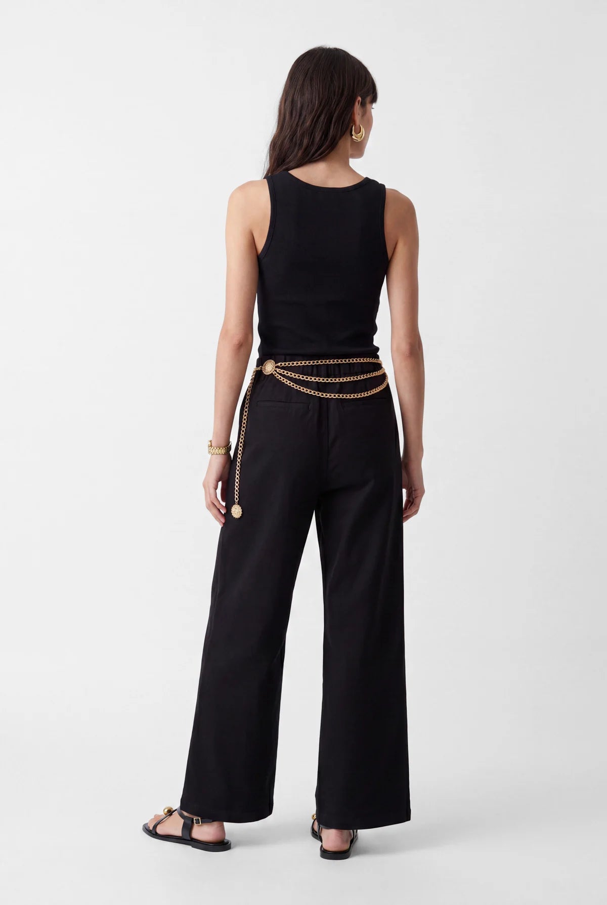 Women's Pleated Wide Leg Trousers