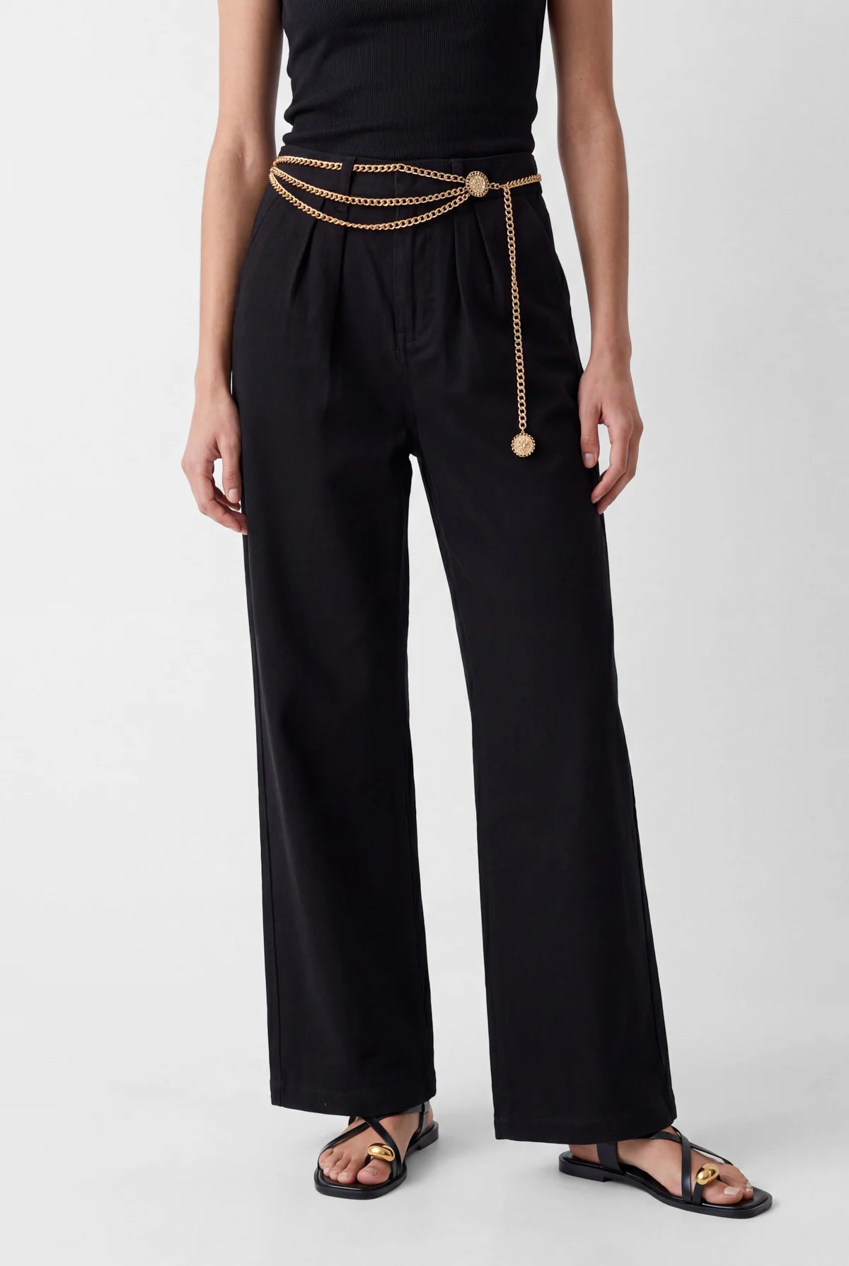 Women's Pleated Wide Leg Trousers