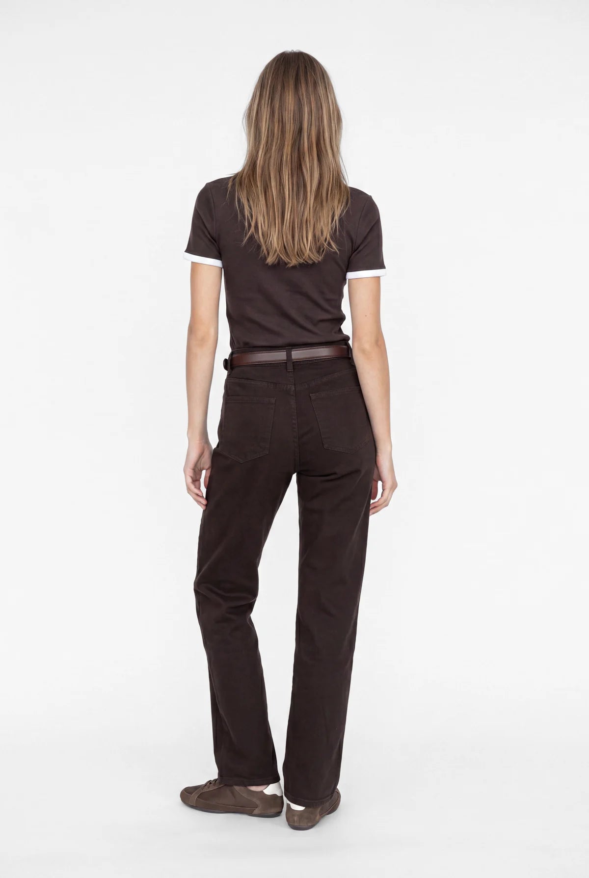 Women's High Waist Wide Leg Black Jeans