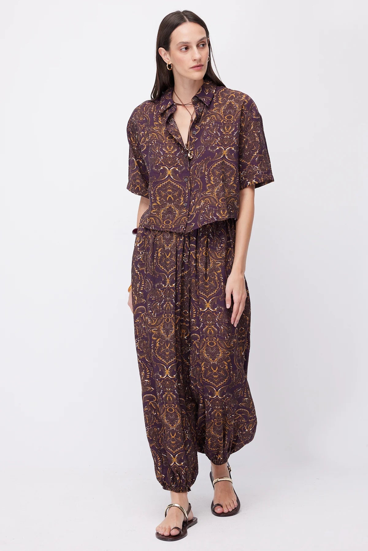 Women's Patterned Harem Pants