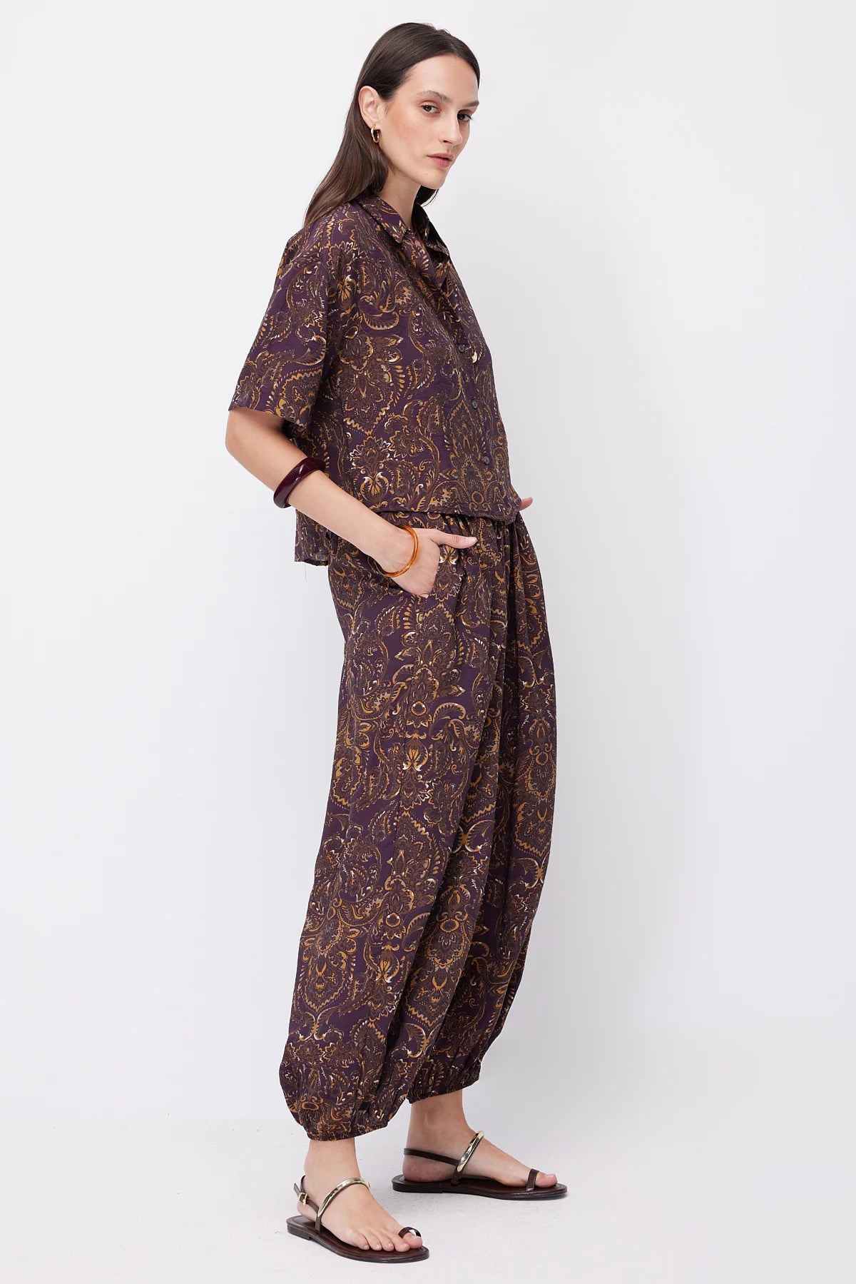Women's Patterned Harem Pants