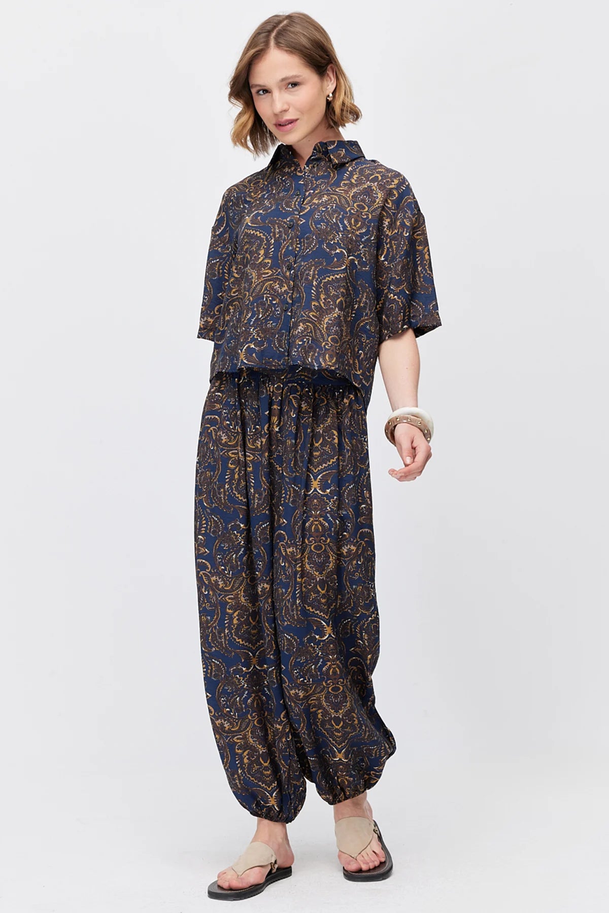Women's Patterned Harem Pants