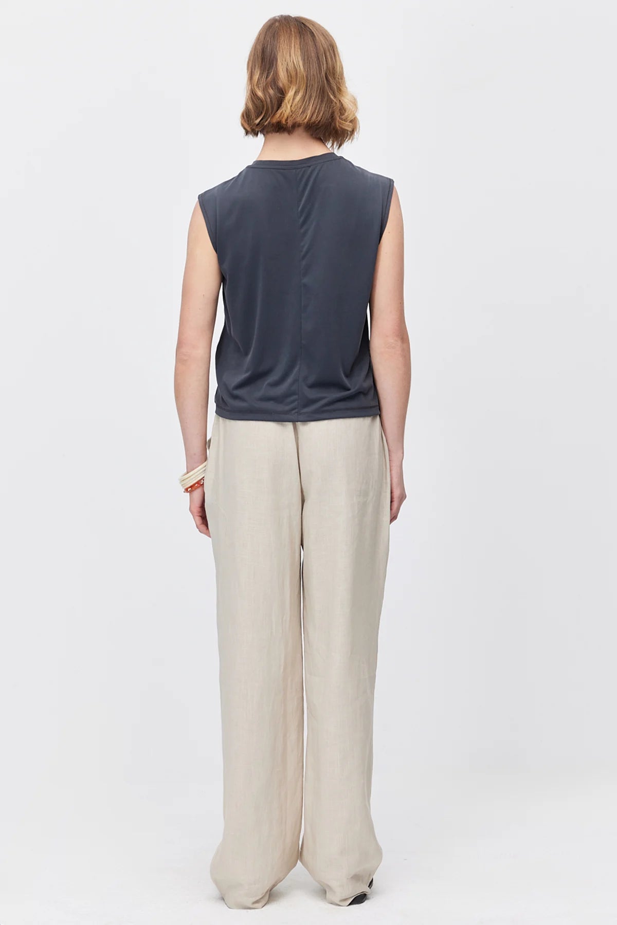 Women's Belted Pants with Pockets