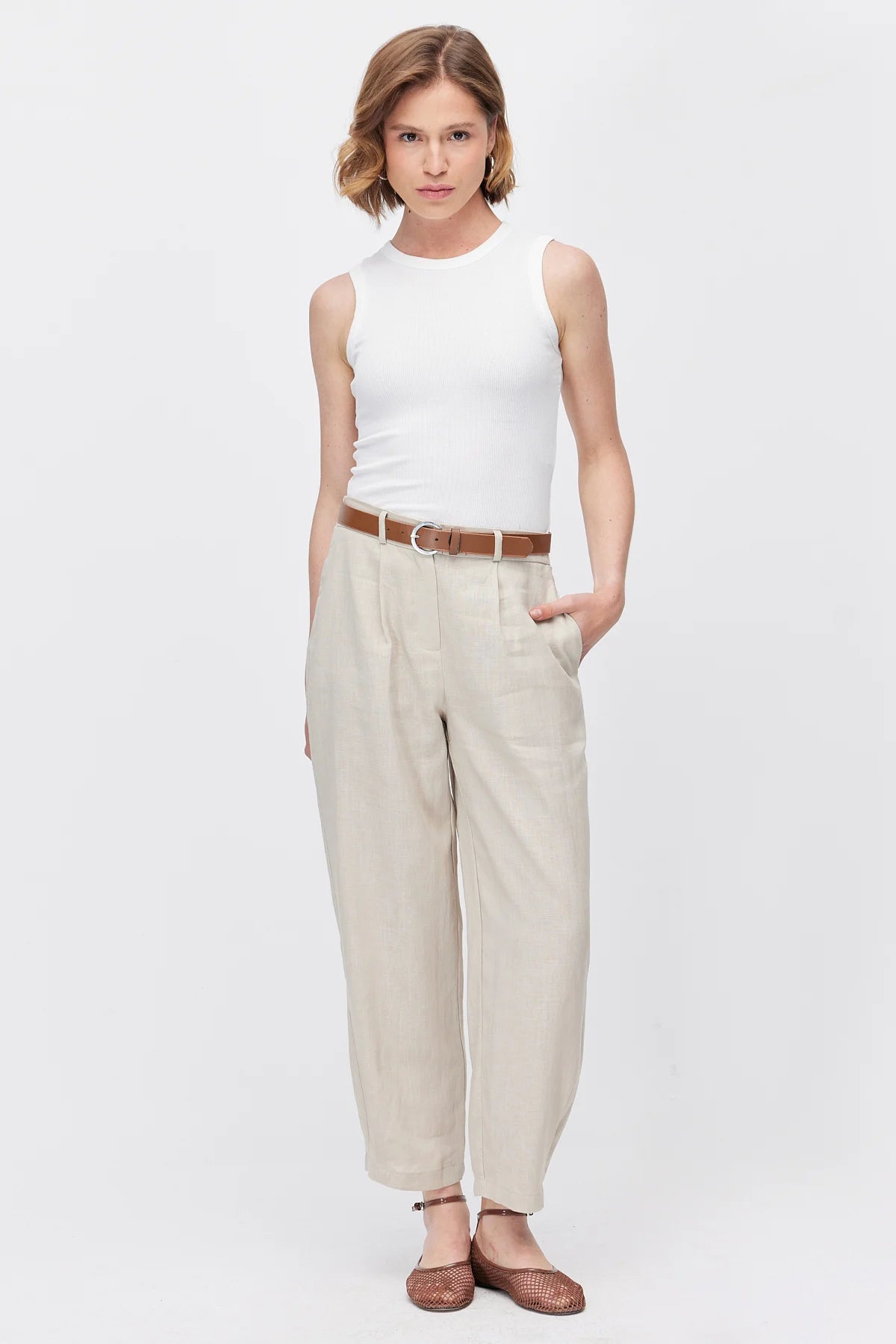 Women's Pleated Trousers