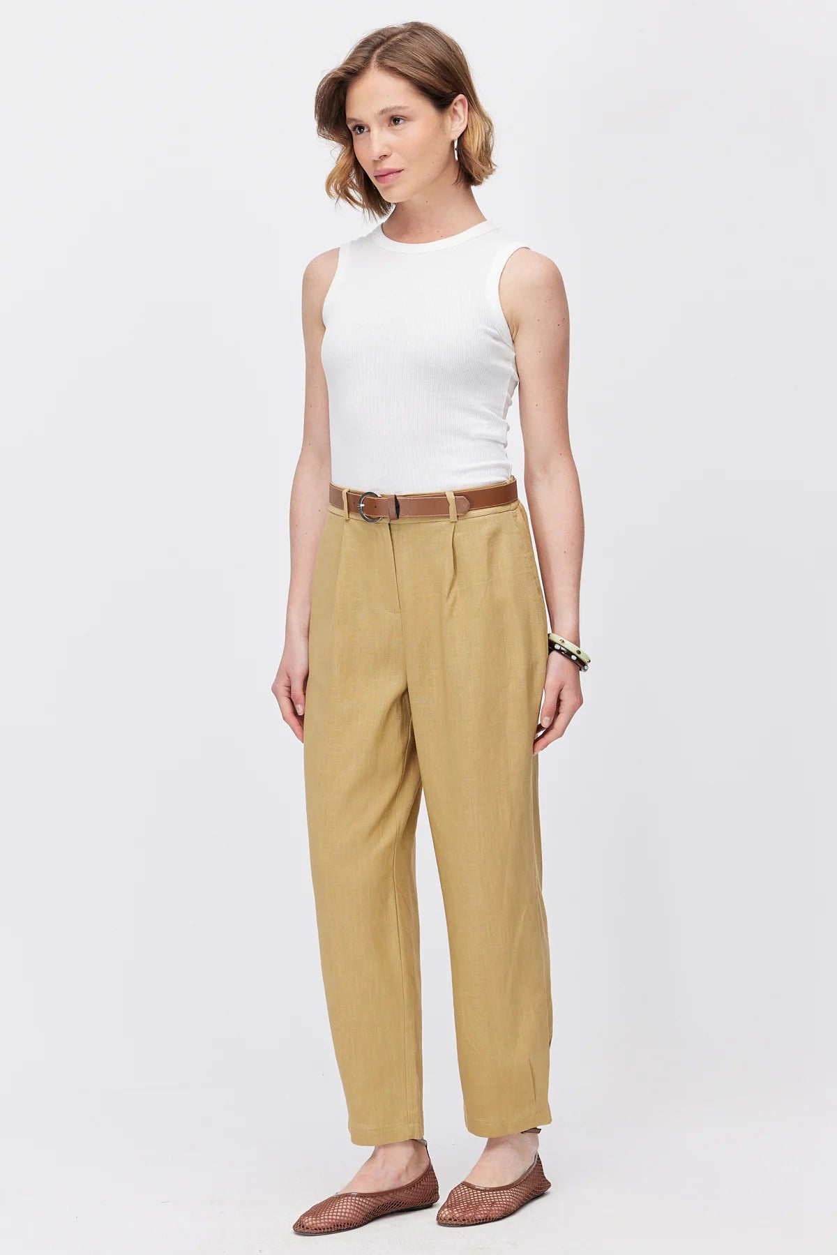 Women's Pleated Trousers
