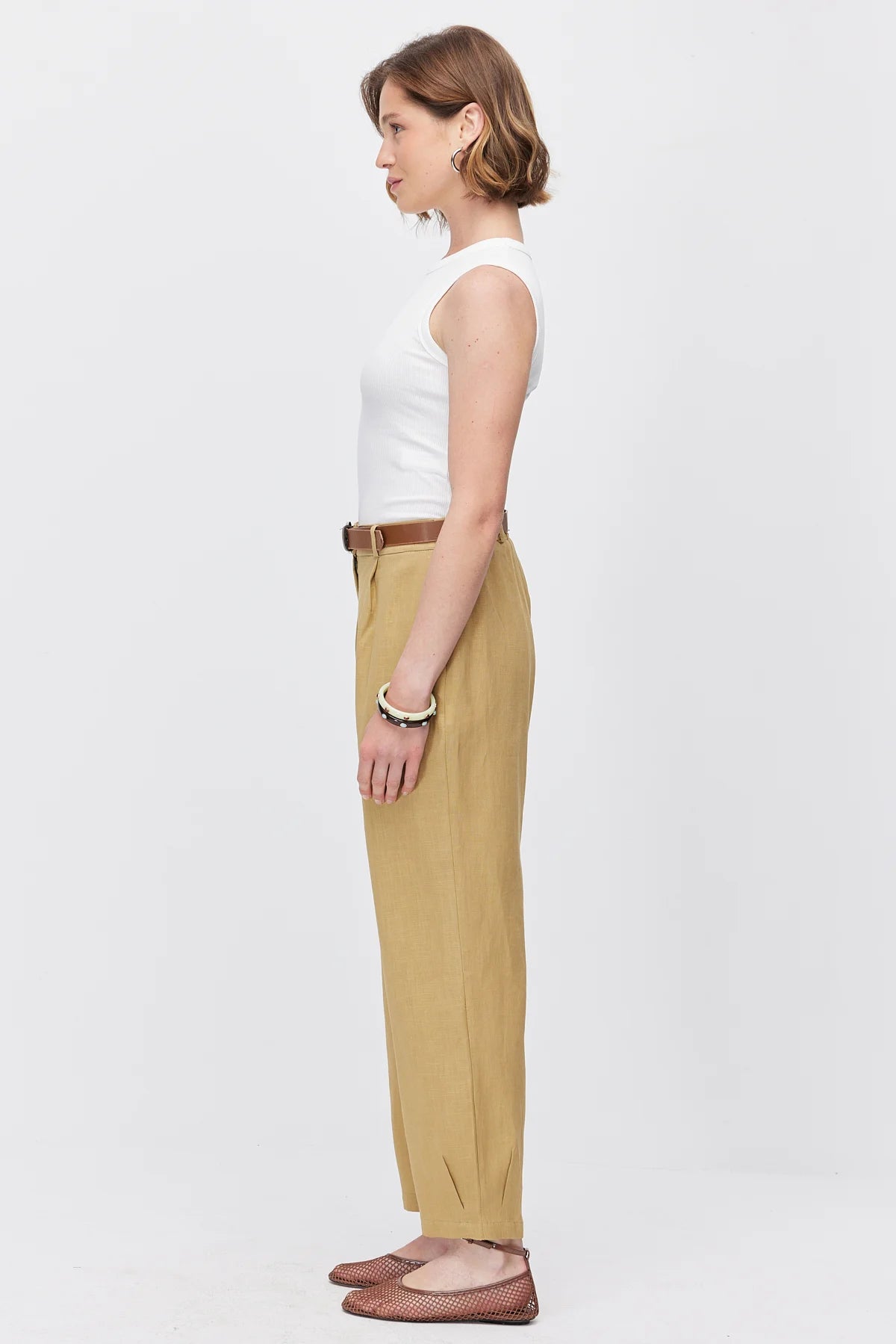 Women's Pleated Trousers