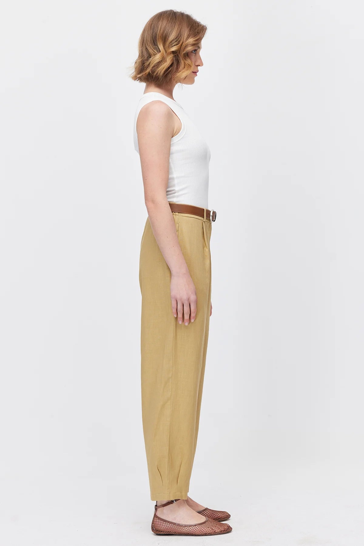 Women's Pleated Trousers