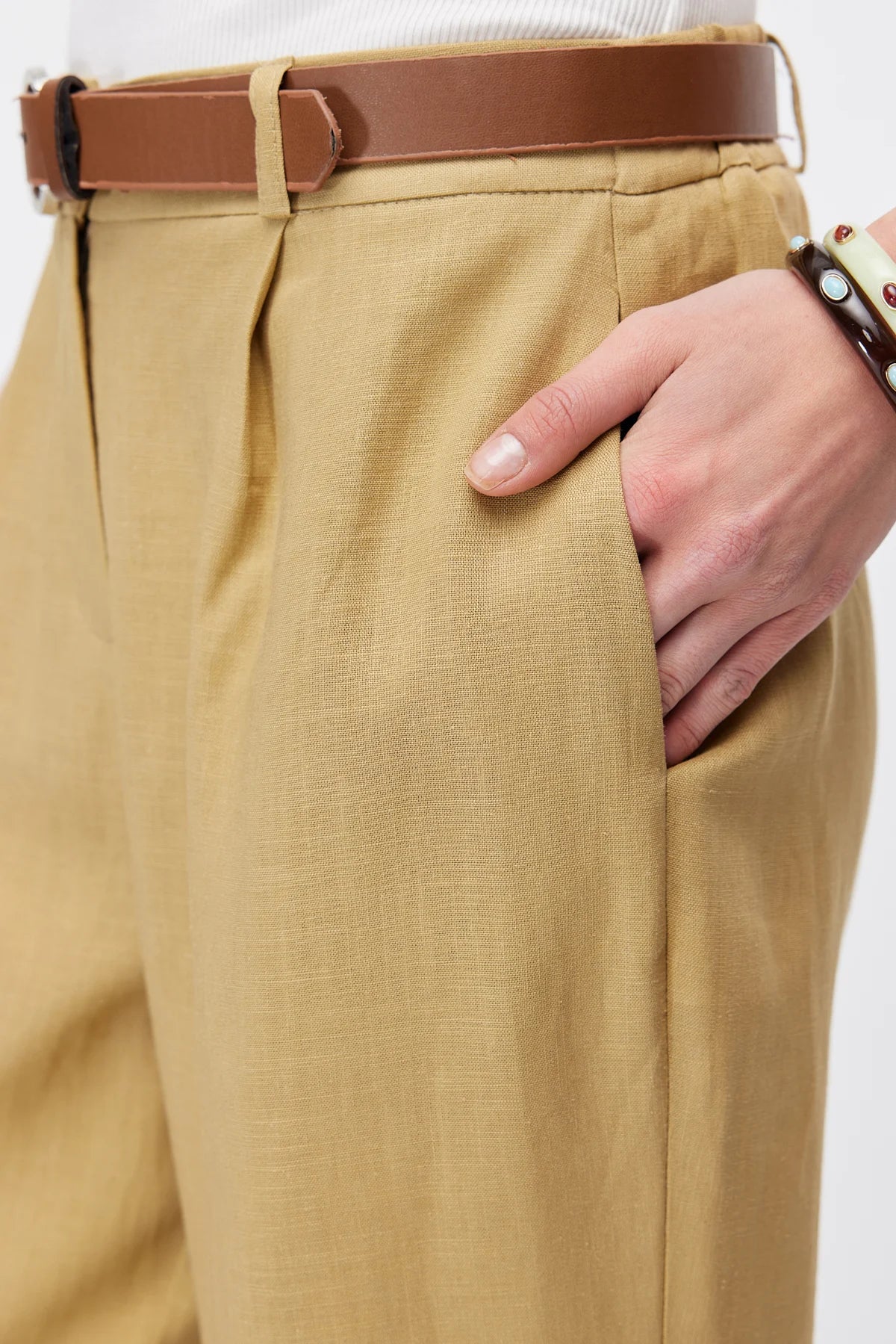 Women's Pleated Trousers