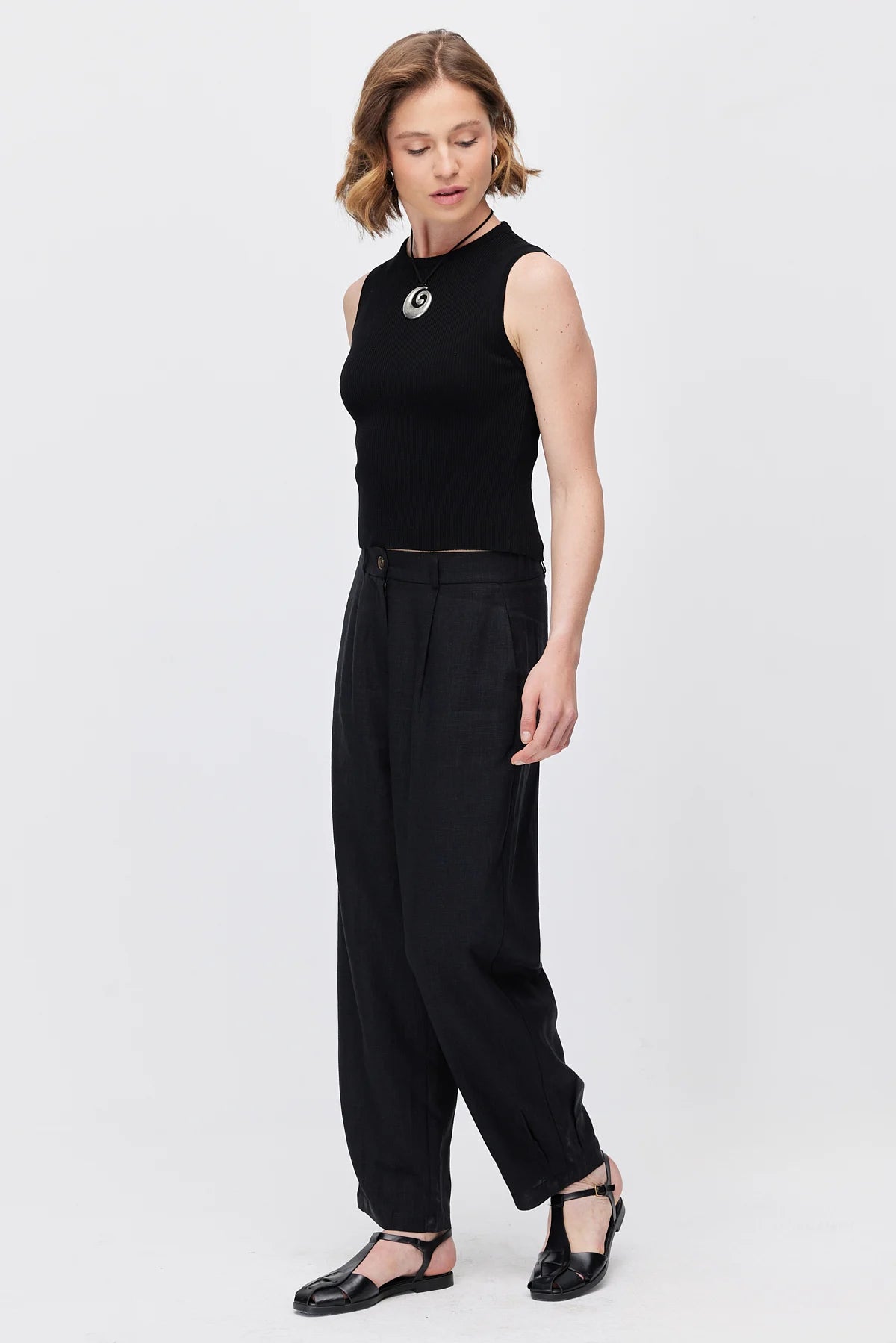 Women's Pleated Trousers