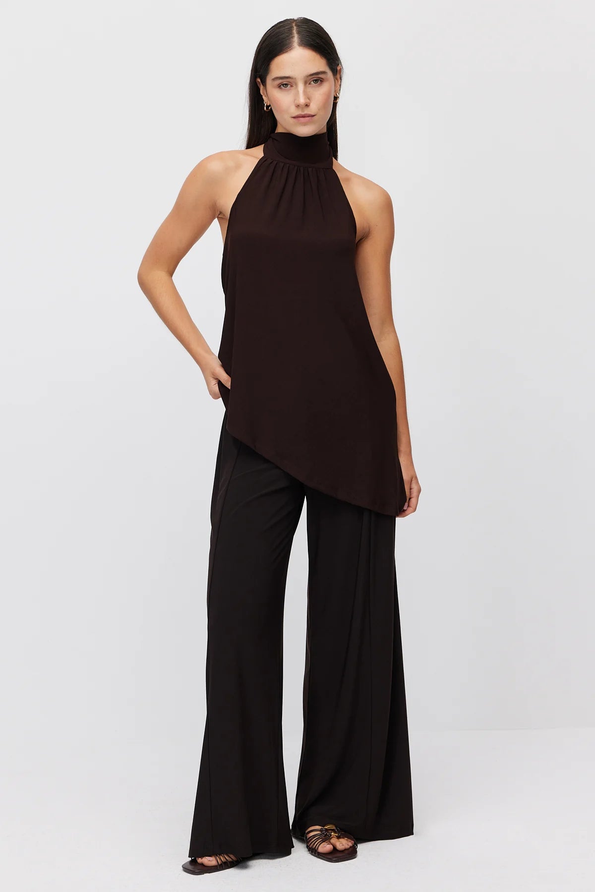 Women's Wide Leg Relaxed Fit Trousers