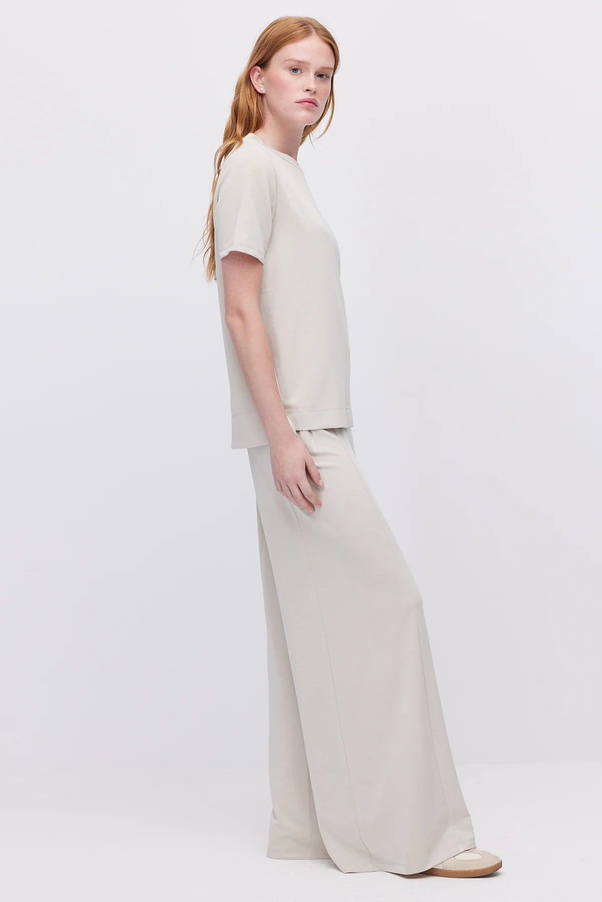 Women's Wide-Leg Draped Trousers