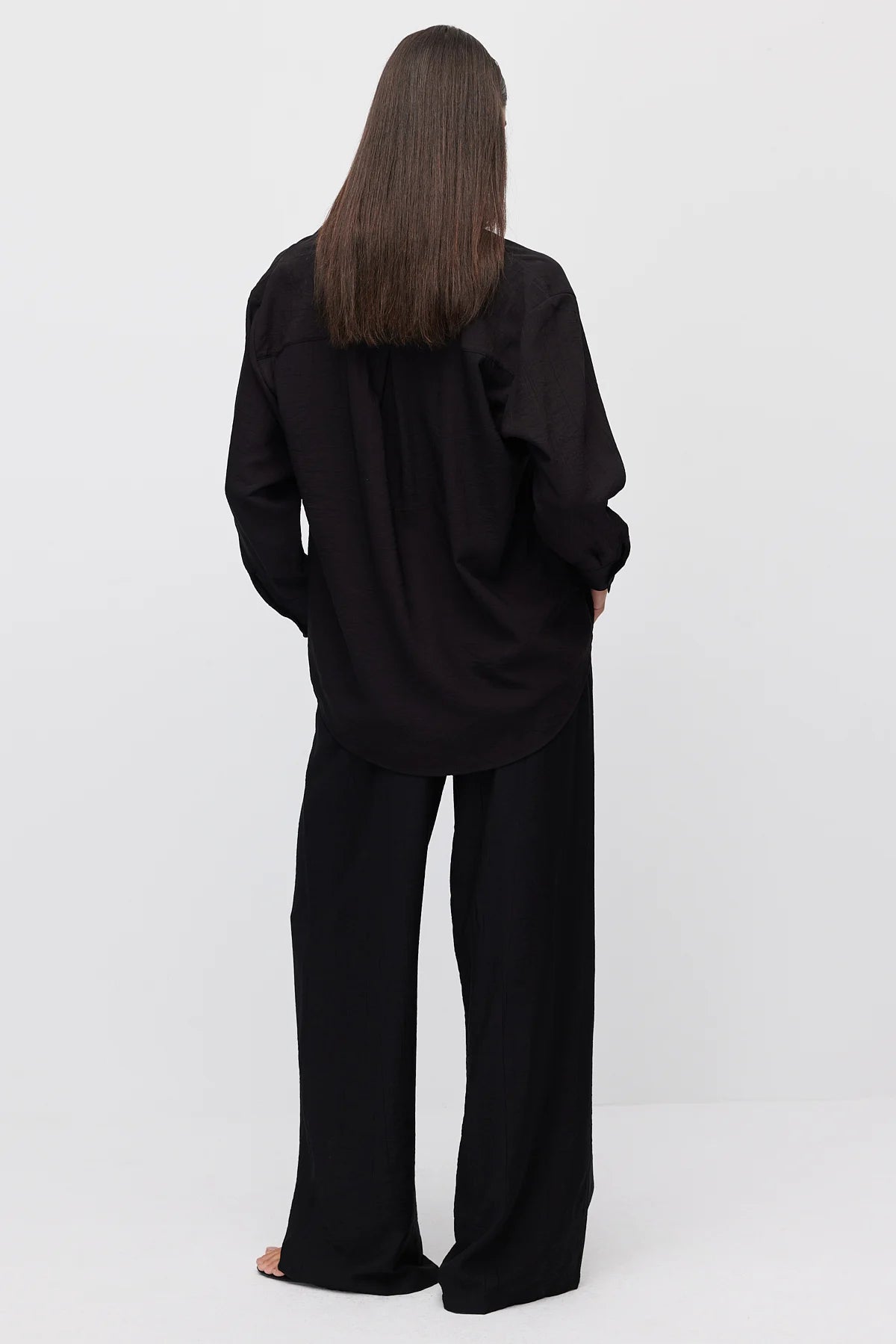 Women's Elastic Waist Wide Leg Trousers