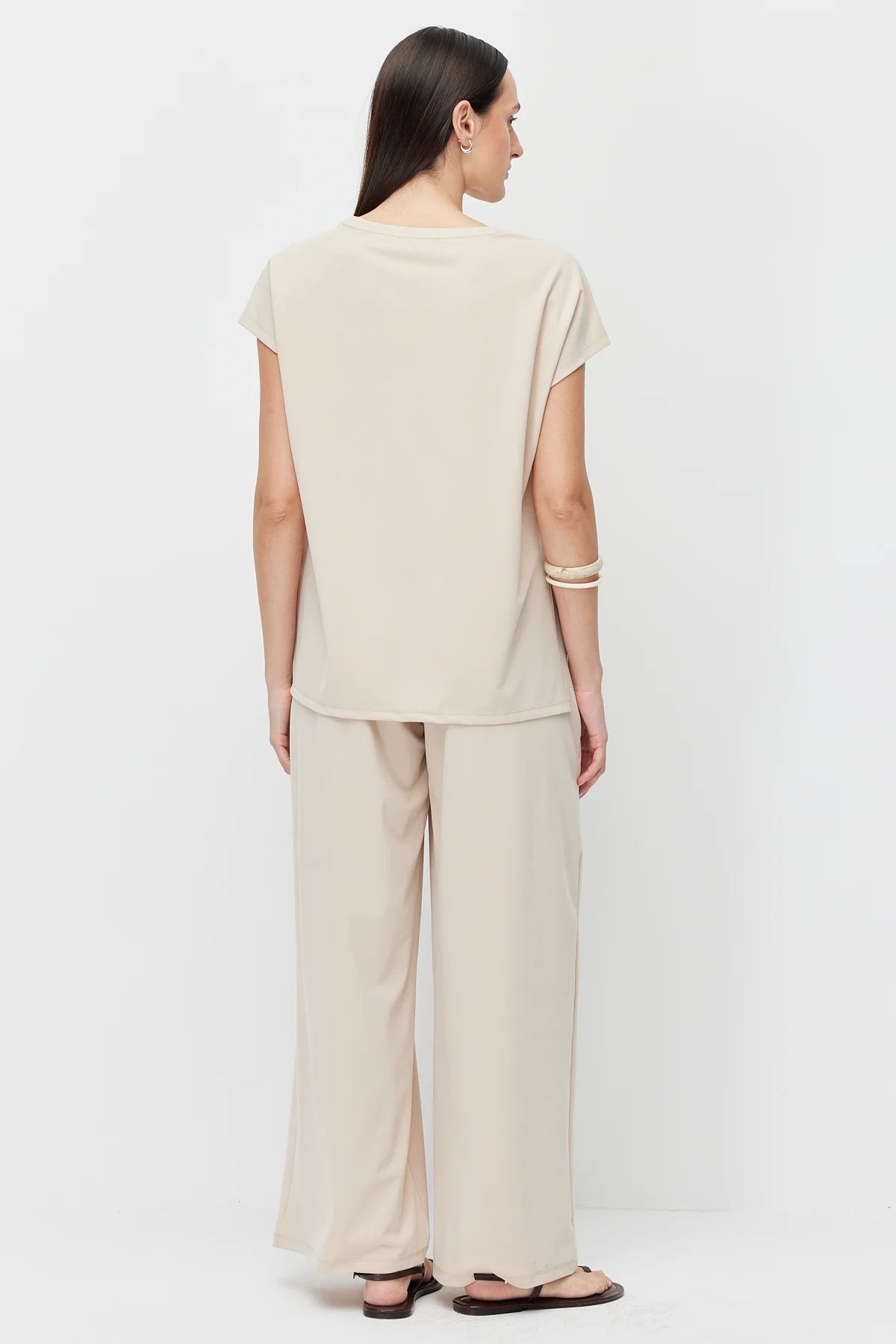 Women's Wide Leg Dart Trousers