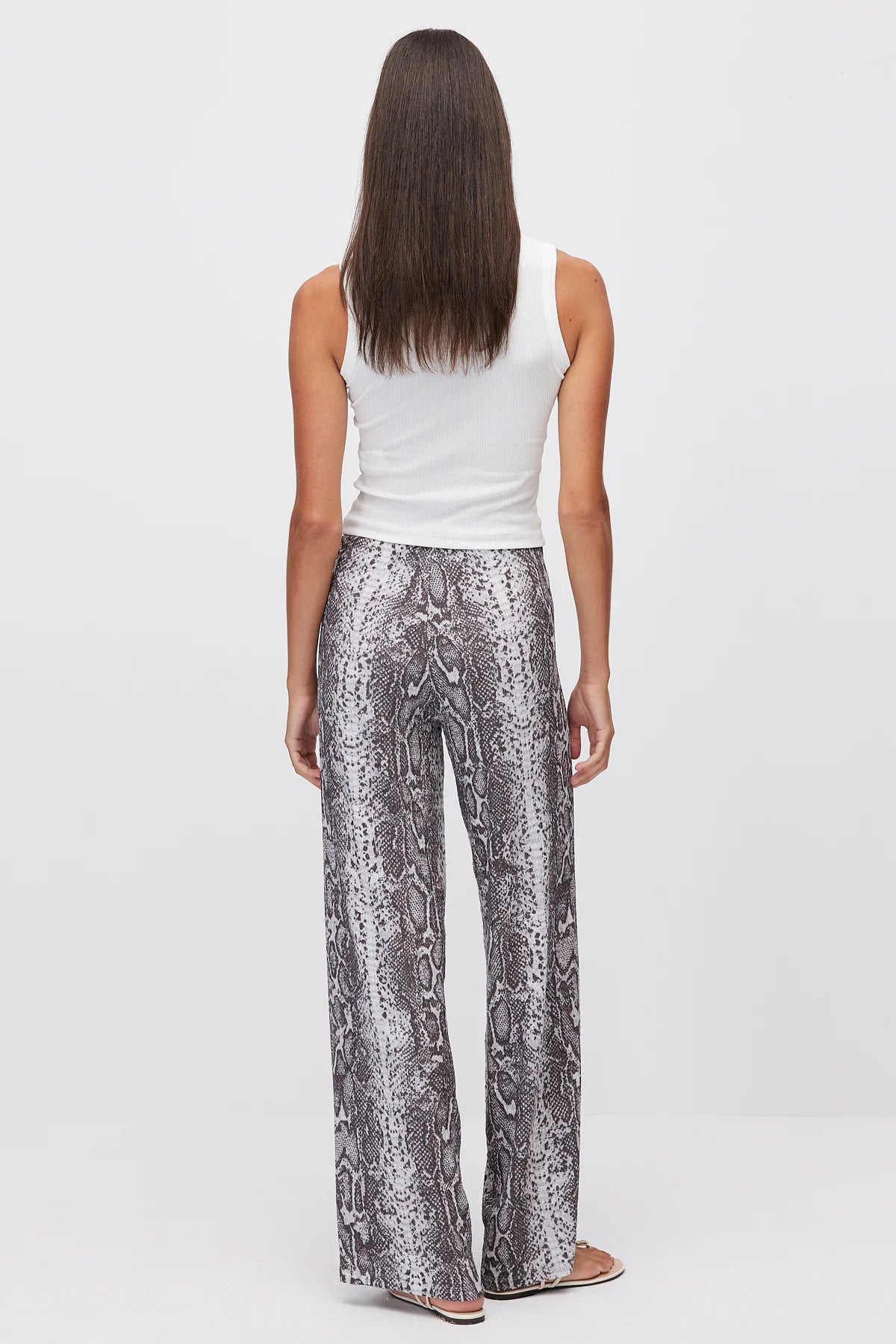 Women's Patterned Wide Leg Trousers