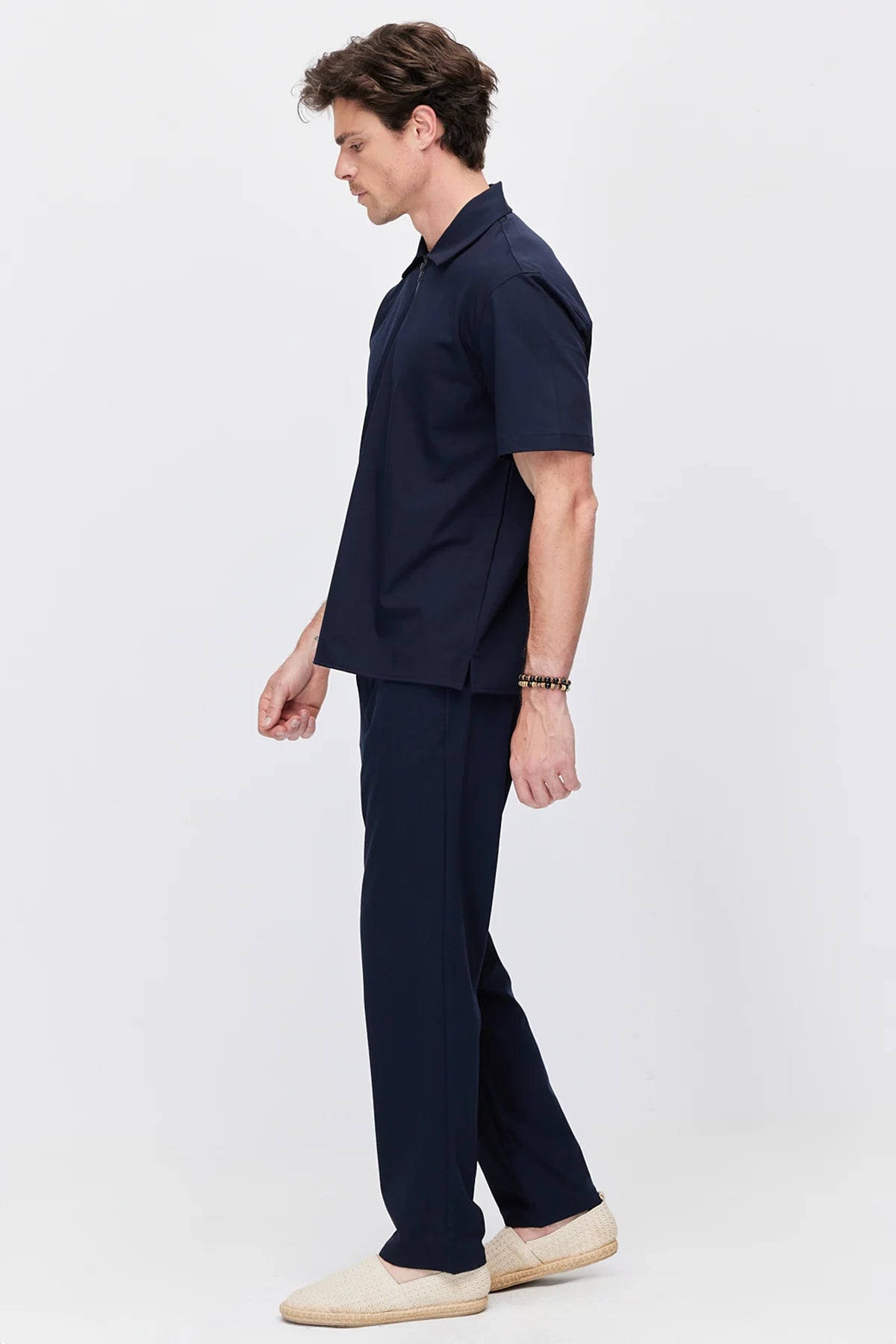 Men's Jogger Pants with Elastic Waistband and Drawstring
